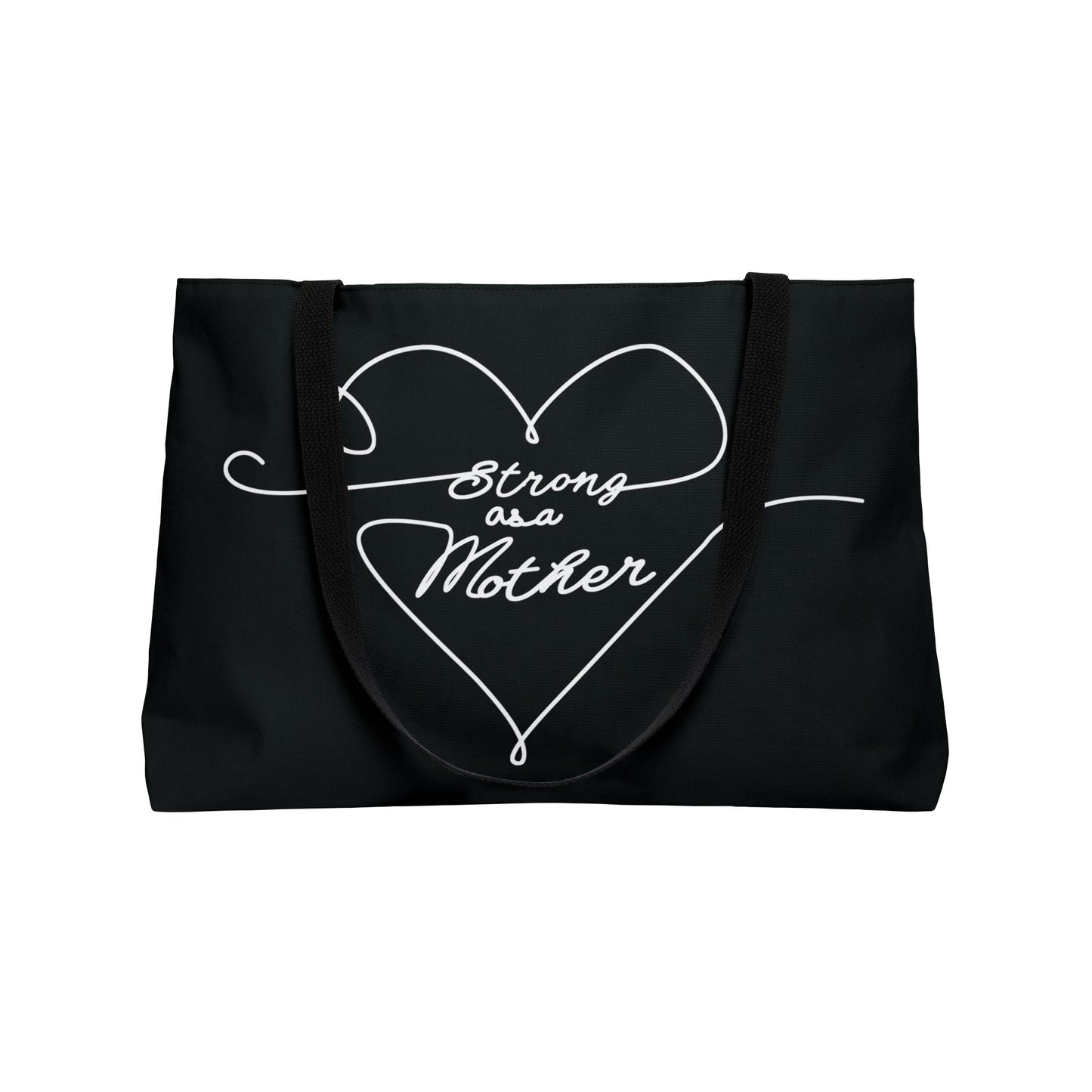 Strong as a Mother Weekender Tote Bag - Black Love Lines