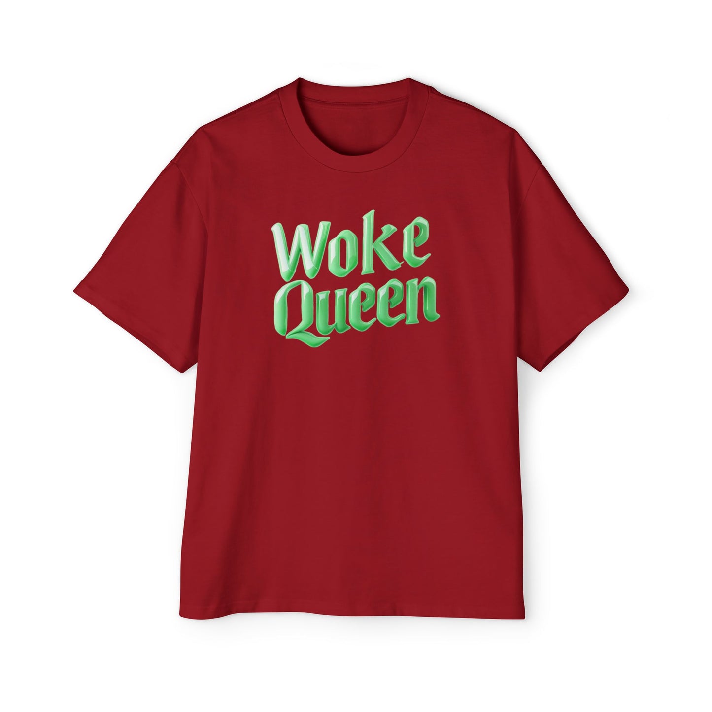 Unisex Heavy Oversized Woke Queen Green Tee