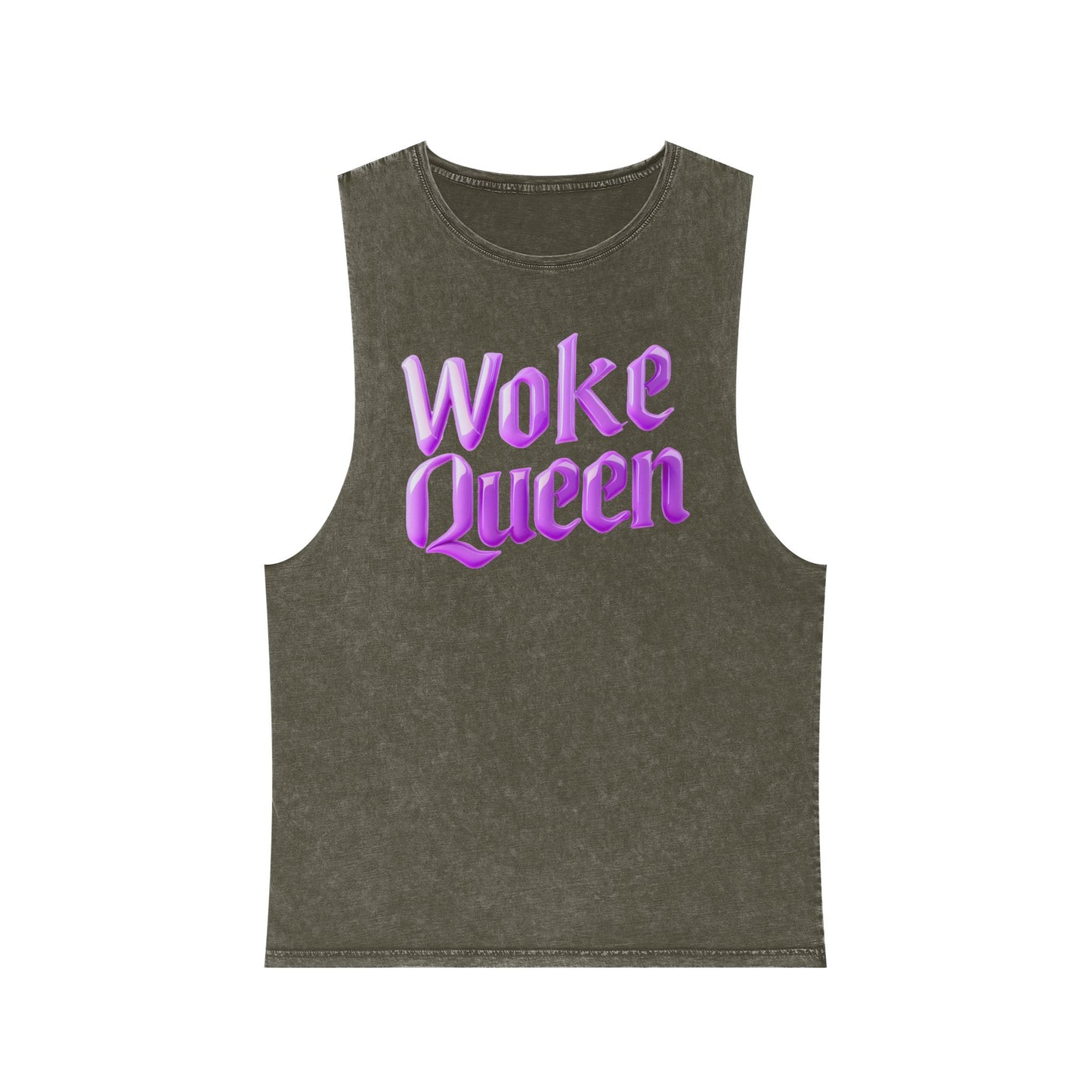 Unisex Woke Queen Stonewash Tank Top