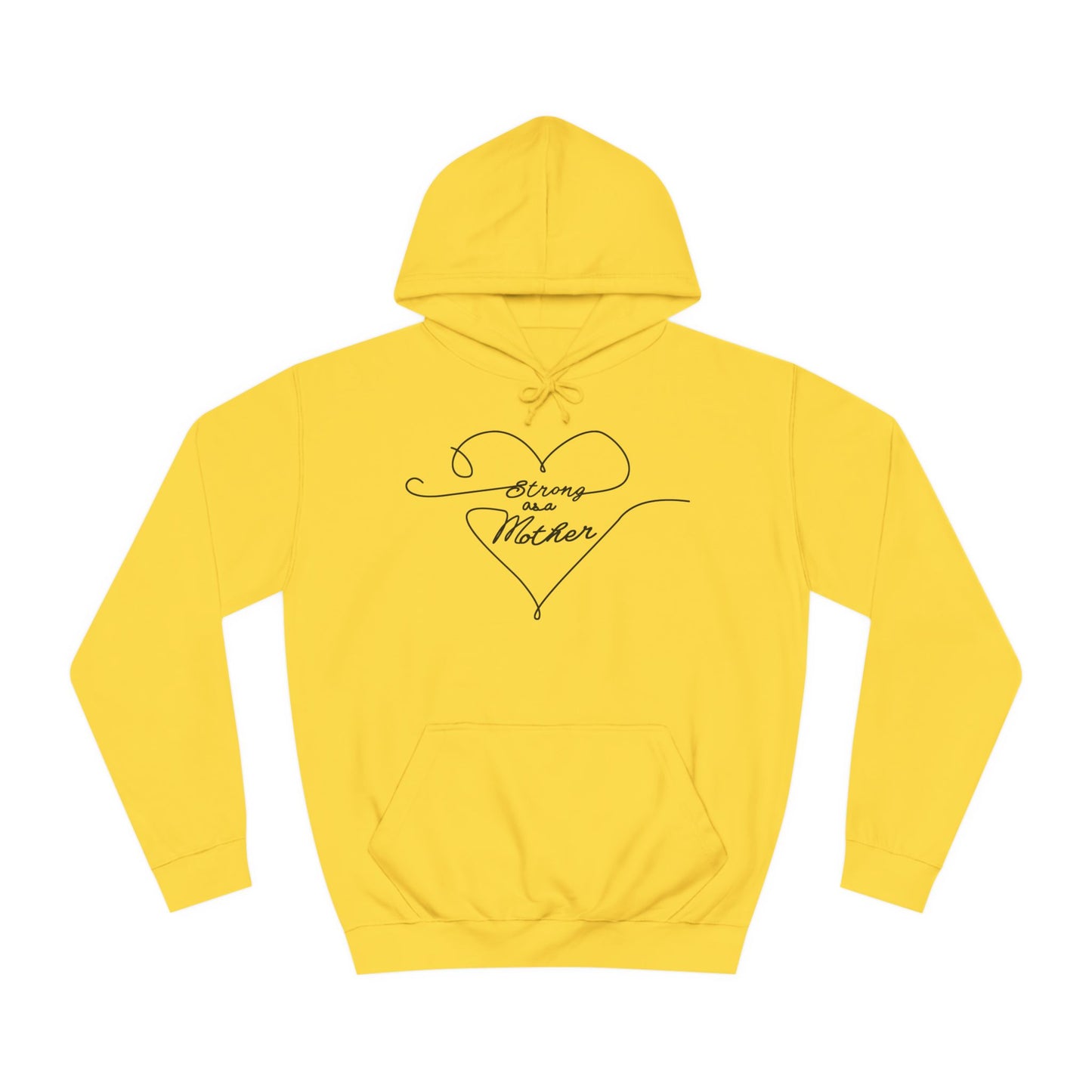 Unisex Strong as a Mother Love Lines Motherhoodie
