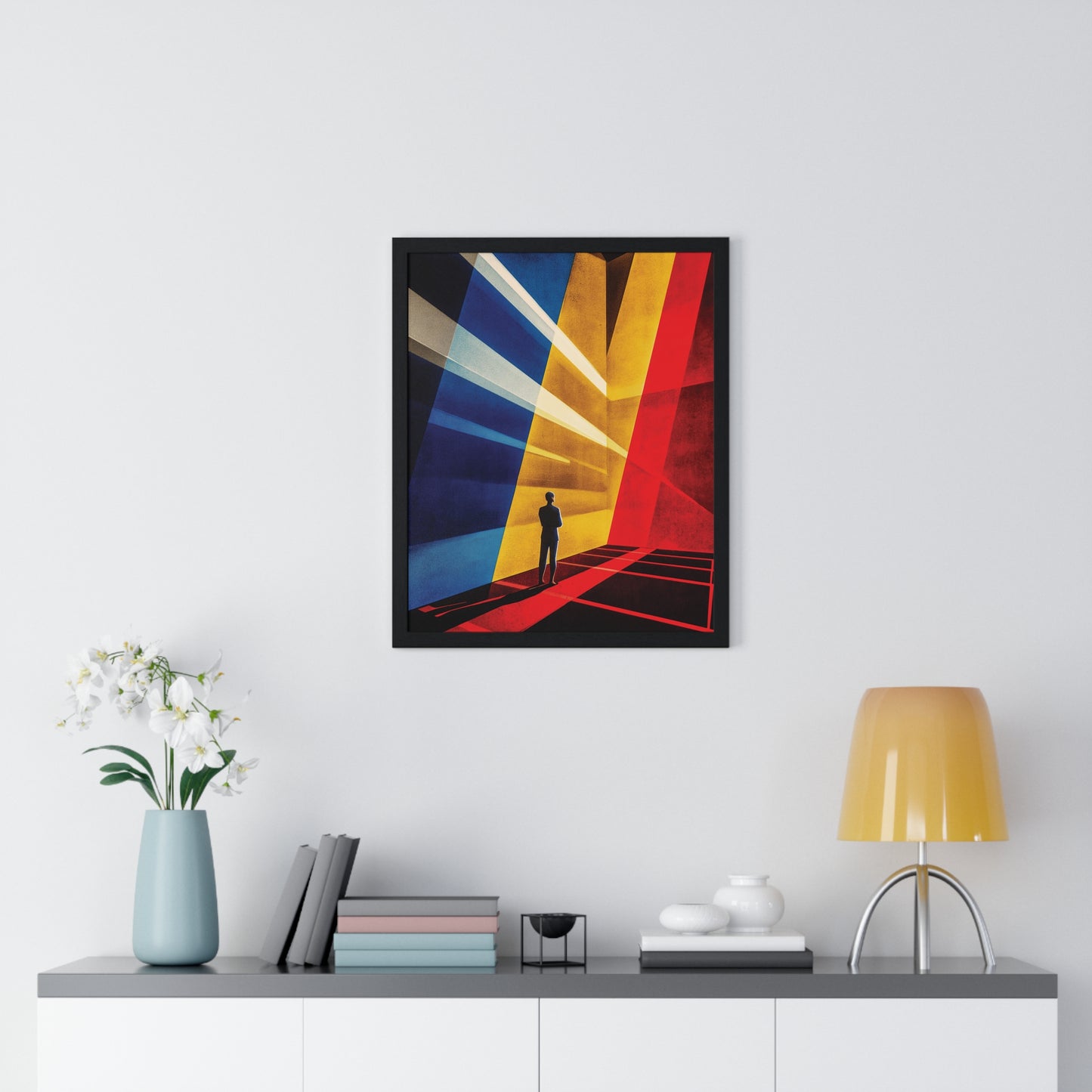 Bauhaus Mister Movie Theater Vertical Framed Poster