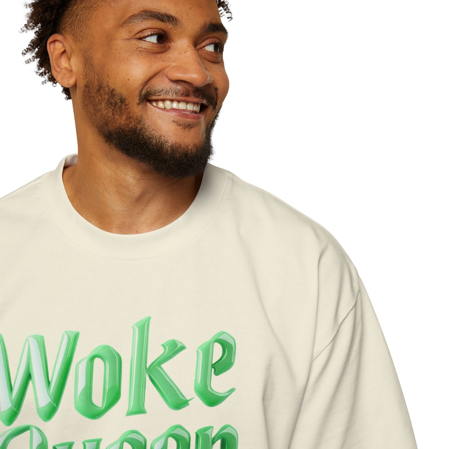 Unisex Heavy Oversized Woke Queen Green Tee
