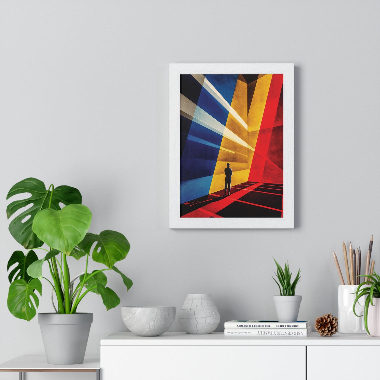 Bauhaus Mister Movie Theater Vertical Framed Poster
