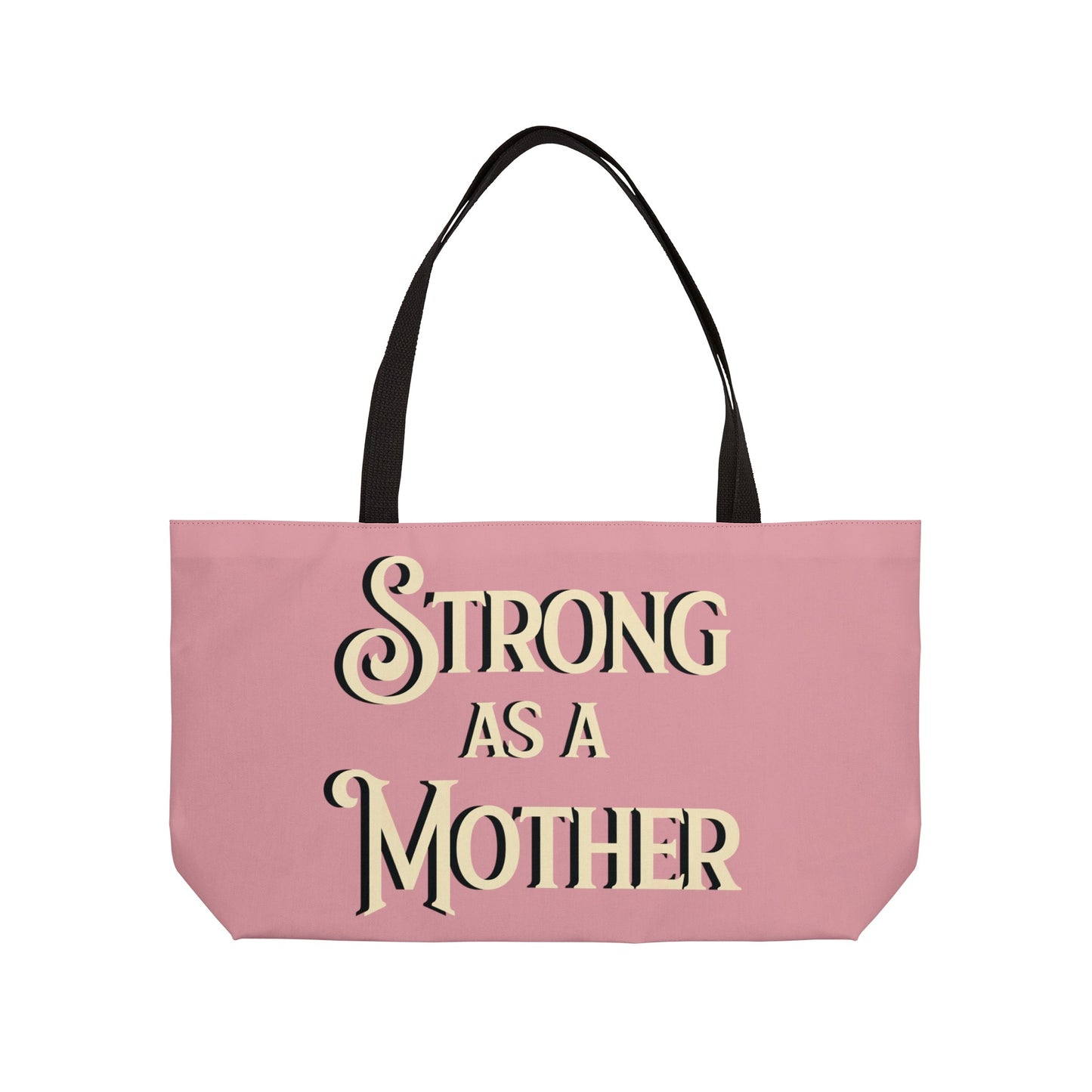 Strong as a Mother Classic Off White on Cherry Blossom Weekender Bag