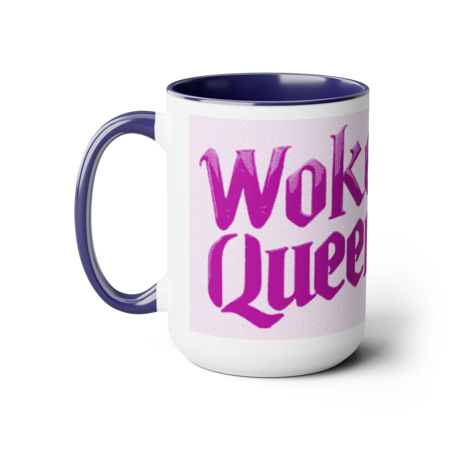 Woke Queen Two-Tone Coffee Mugs, 15oz