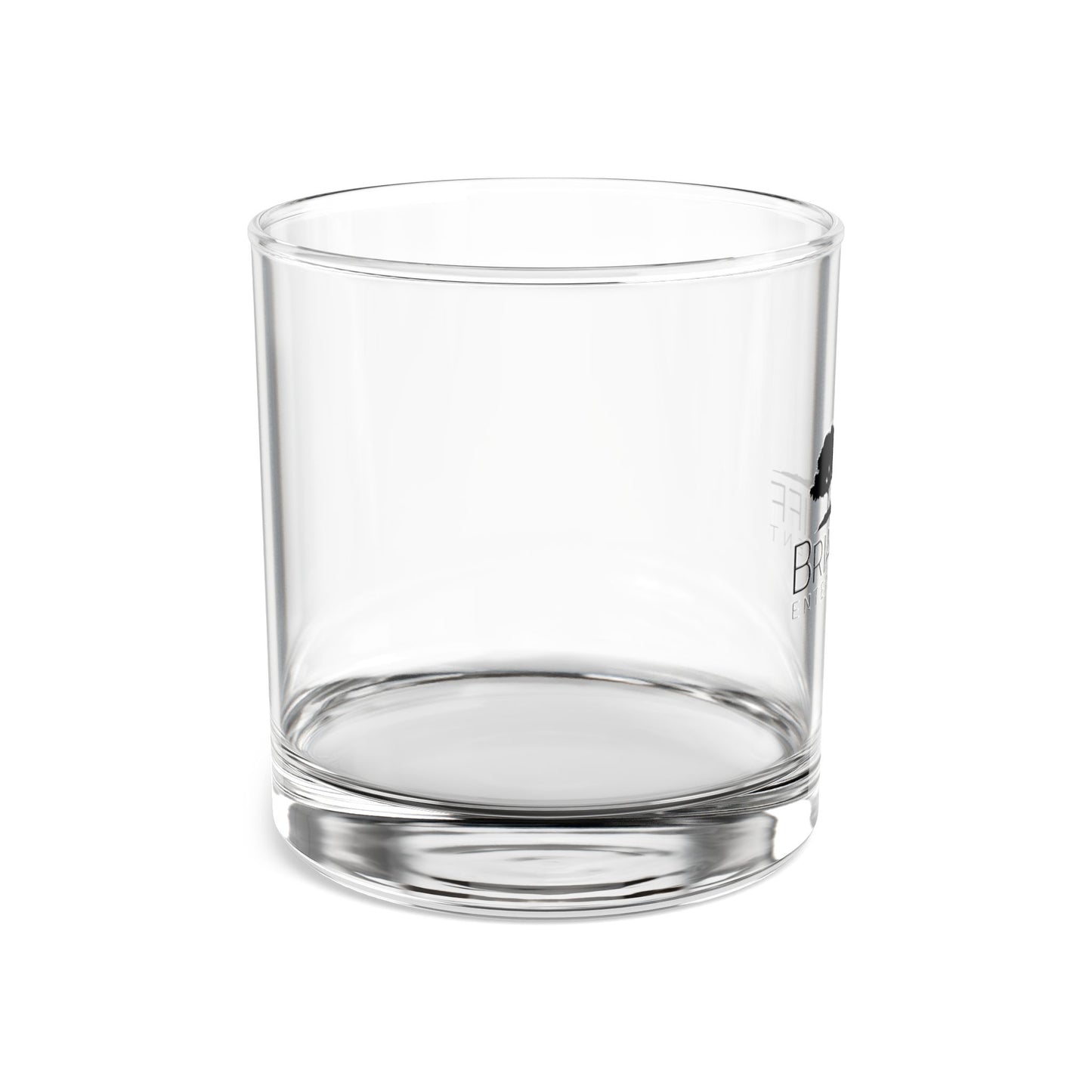 BCF Black Logo Rocks Glass, 10oz