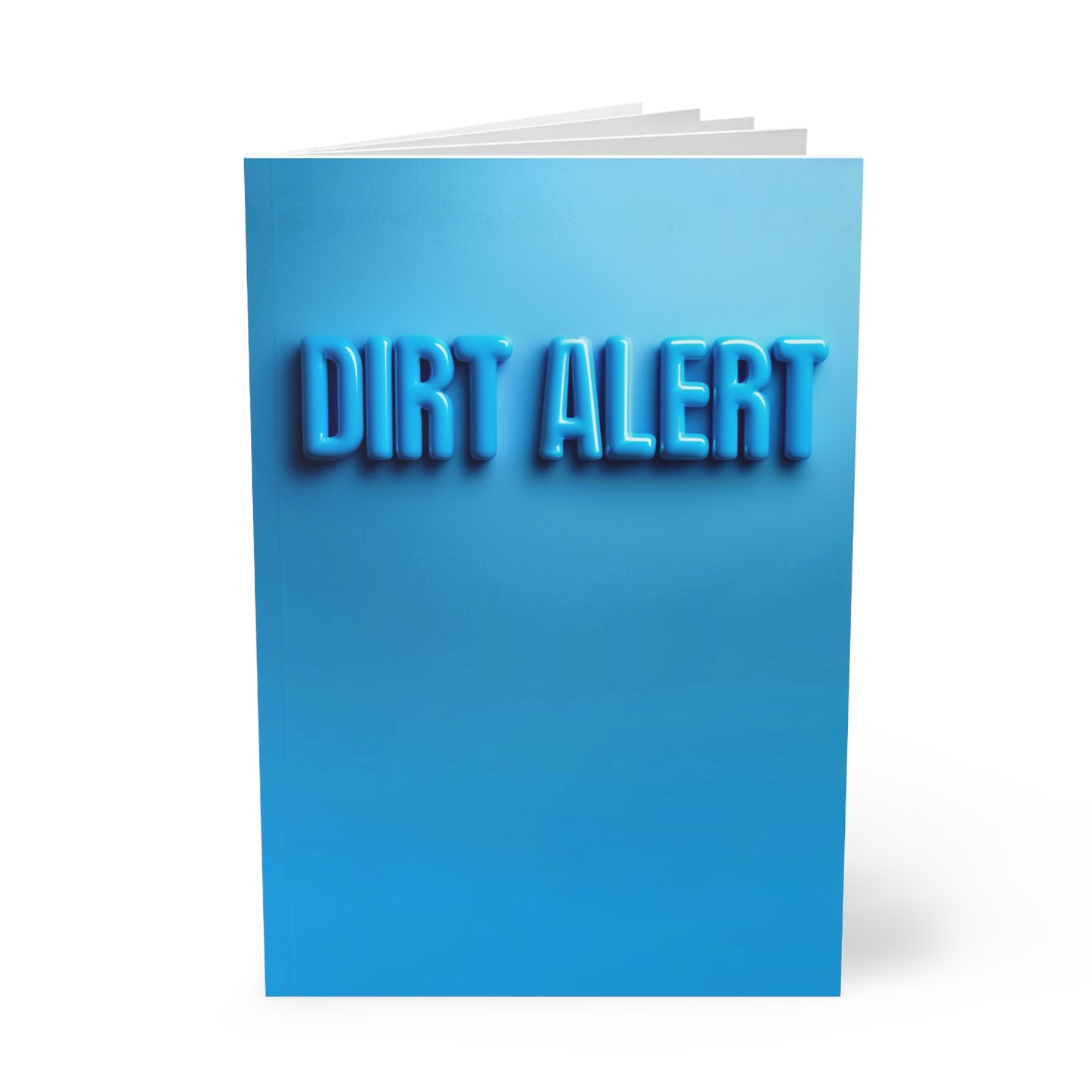Blue Dirt Alert - Softcover Notebook, A5