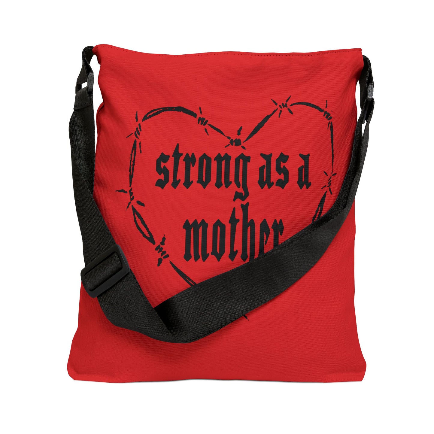 Strong as a Mother Adjustable Tote Bag - Red