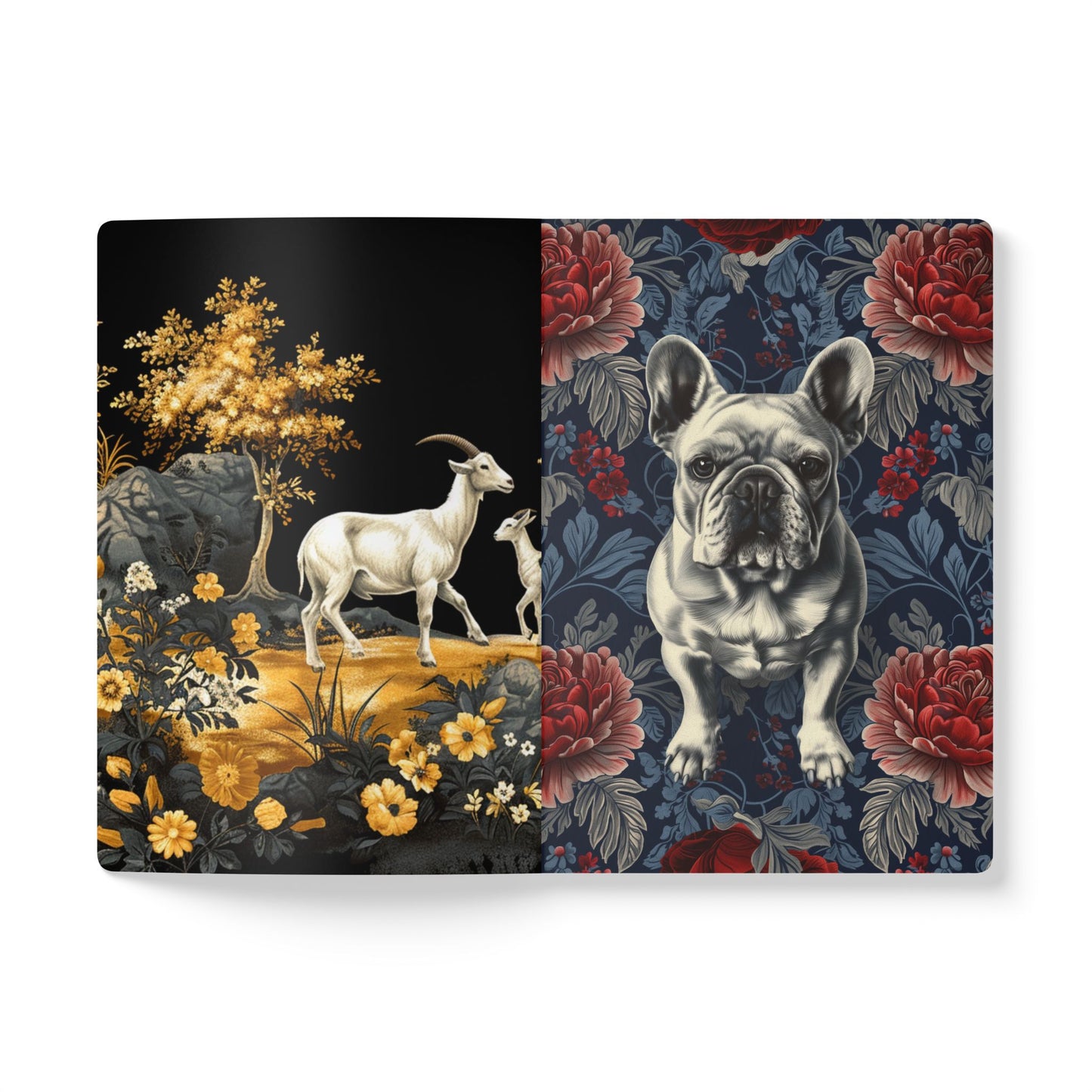 Gold Softcover Journal (with Inside Prints)