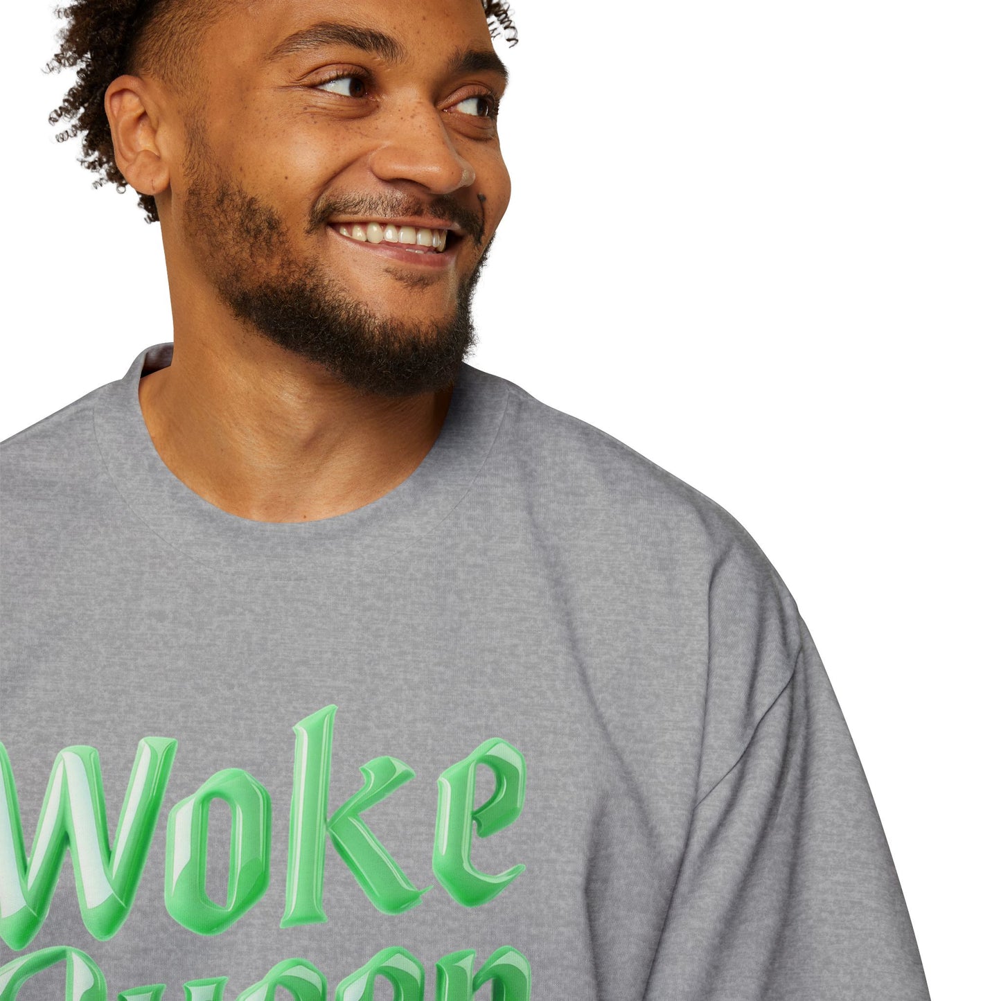 Unisex Heavy Oversized Woke Queen Green Tee