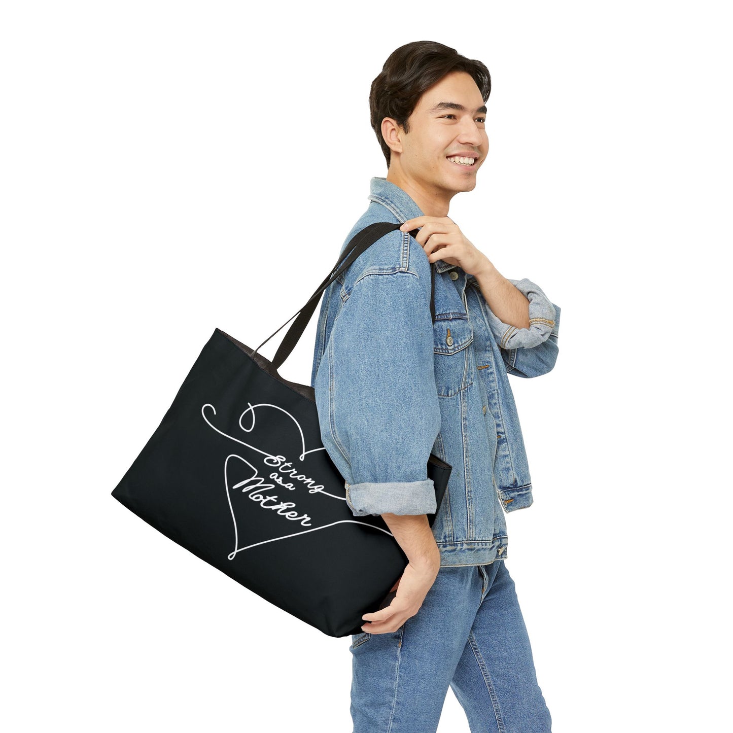 Strong as a Mother Weekender Tote Bag - Black Love Lines