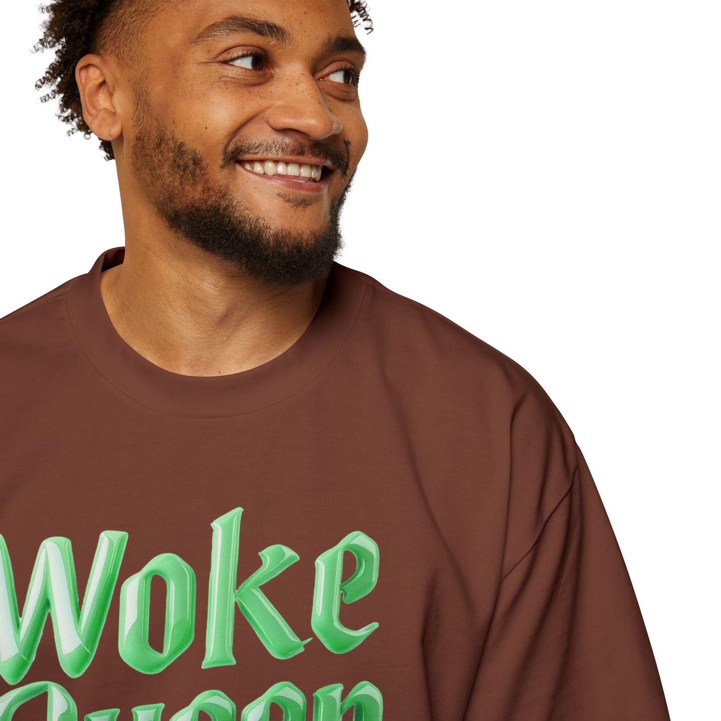 Unisex Heavy Oversized Woke Queen Green Tee