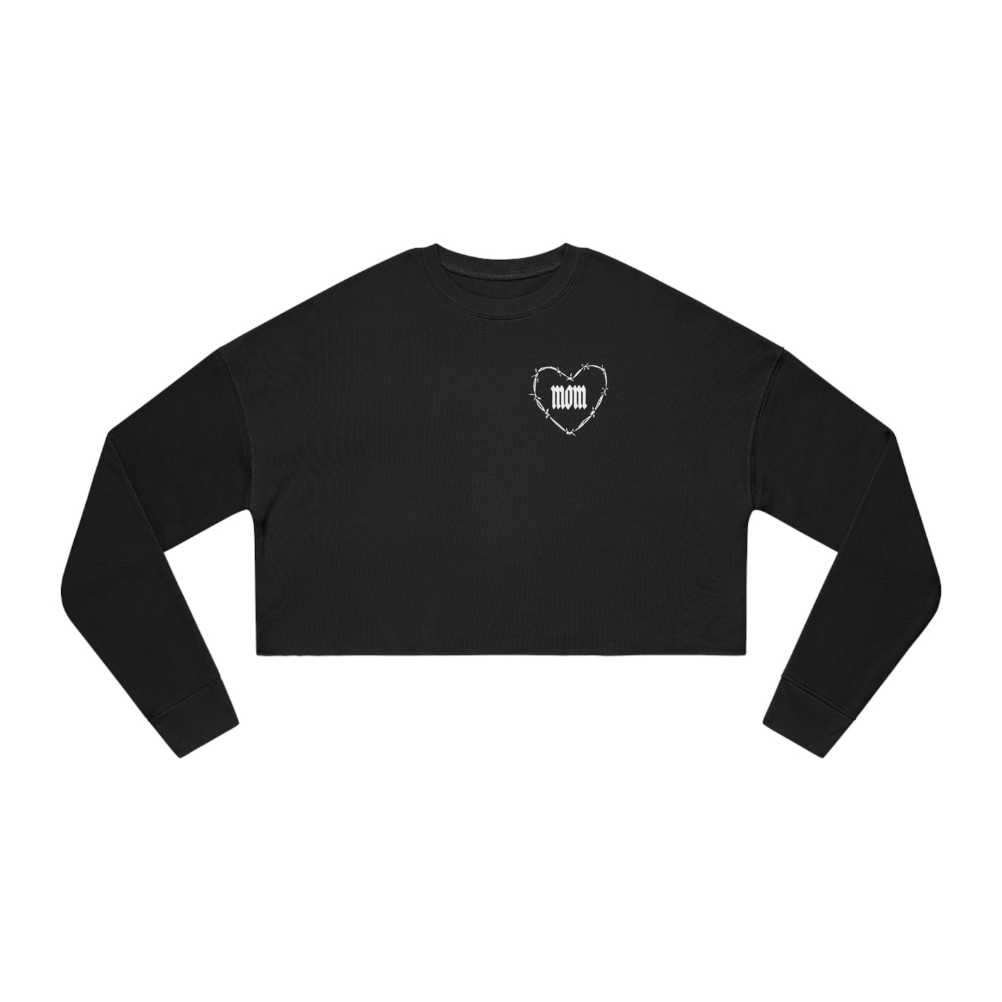 I HEART MOM Women's Cropped Sweatshirt