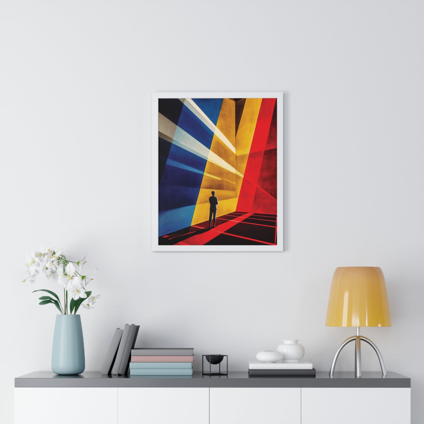 Bauhaus Mister Movie Theater Vertical Framed Poster