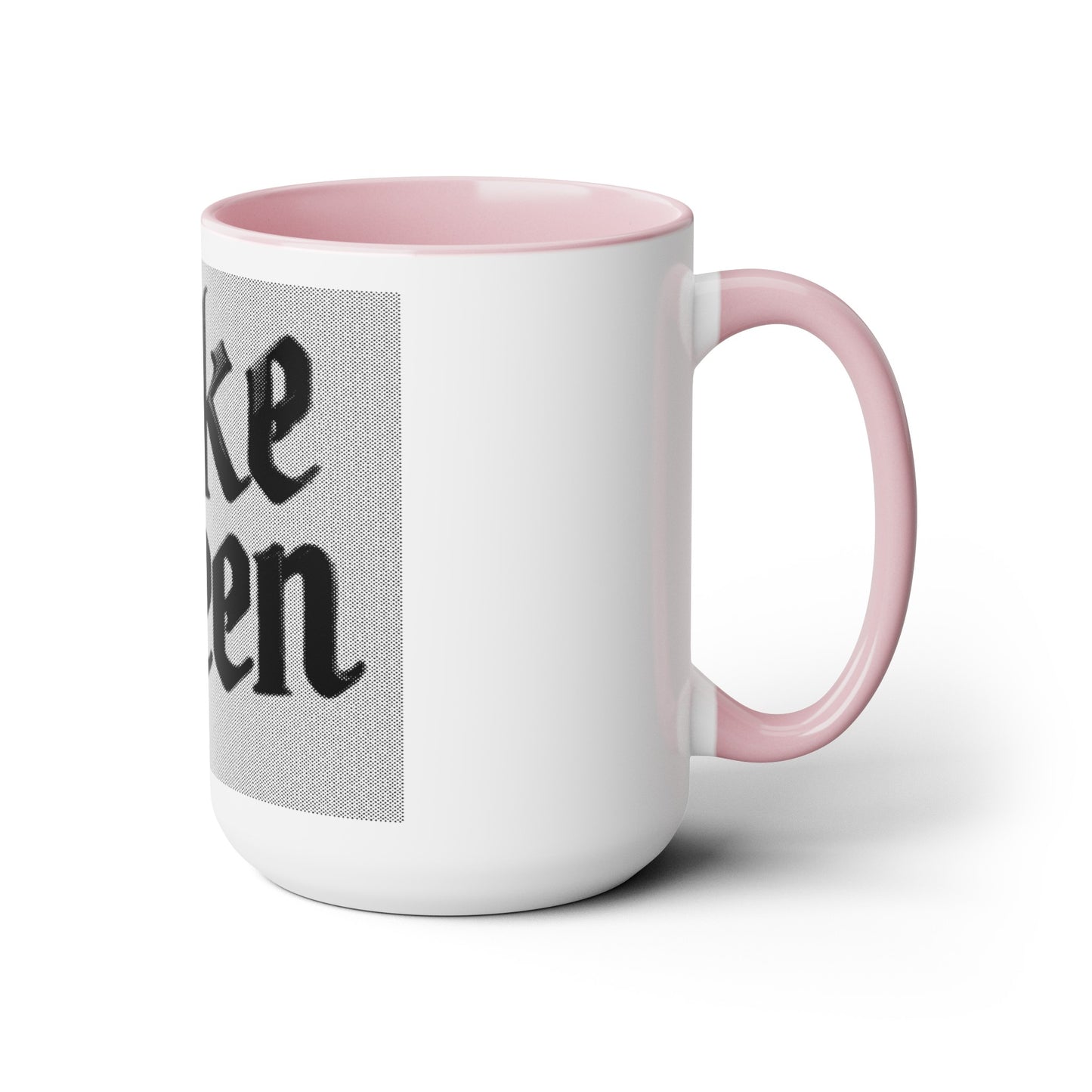 Woke Queen Two-Tone Coffee Mugs, 15oz