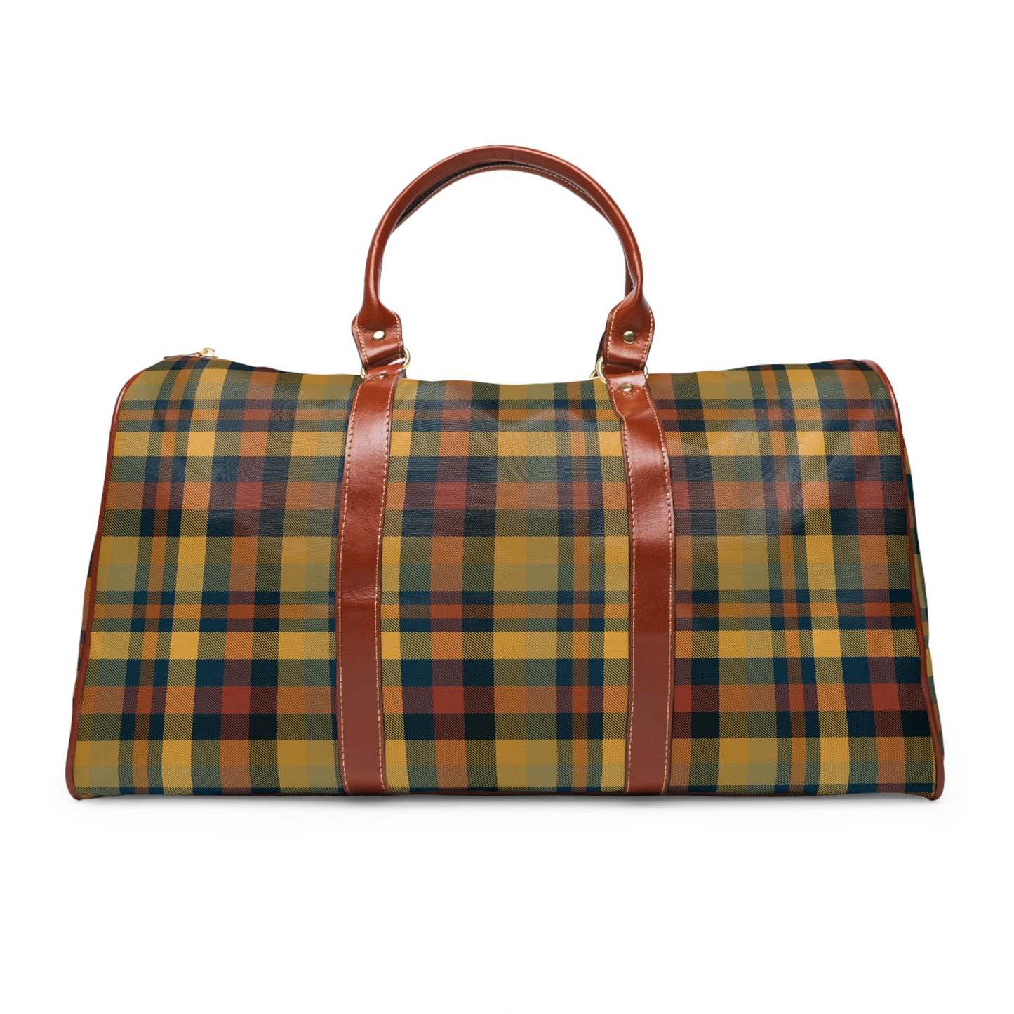Earthtone Plaid Travel Bag