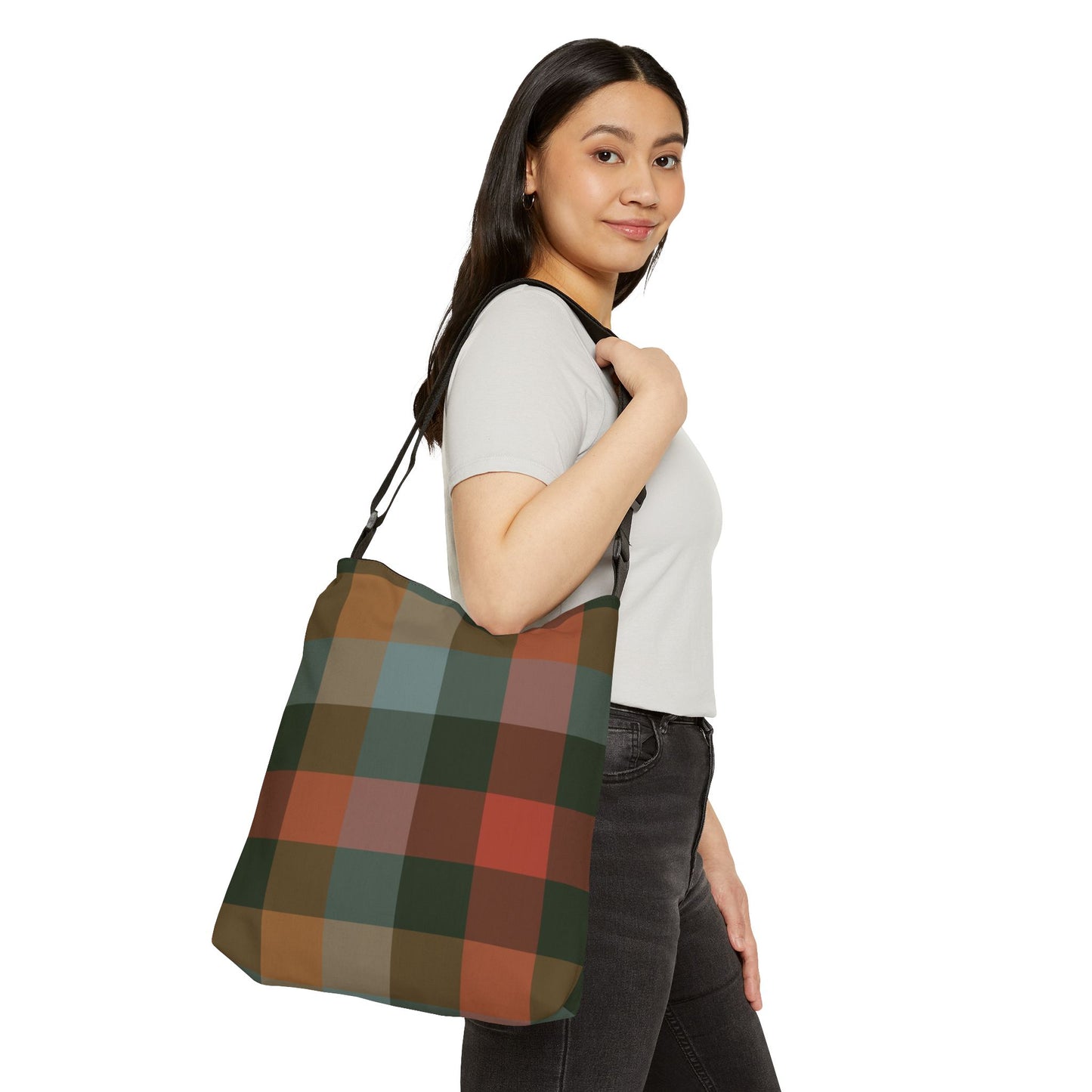 Coventry Plaid Adjustable Tote Bag