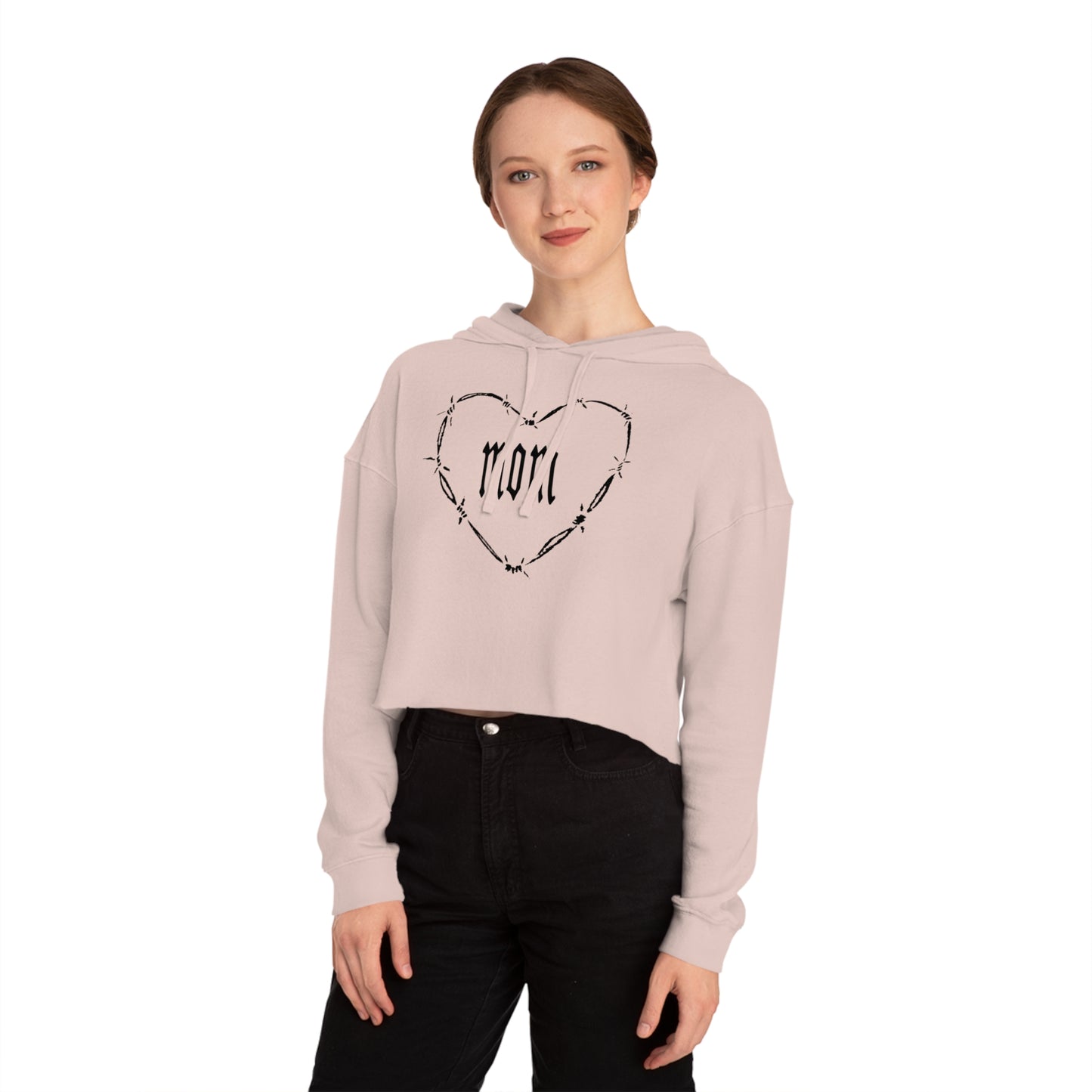 Barbed Heart Women’s Cropped Hooded Sweatshirt