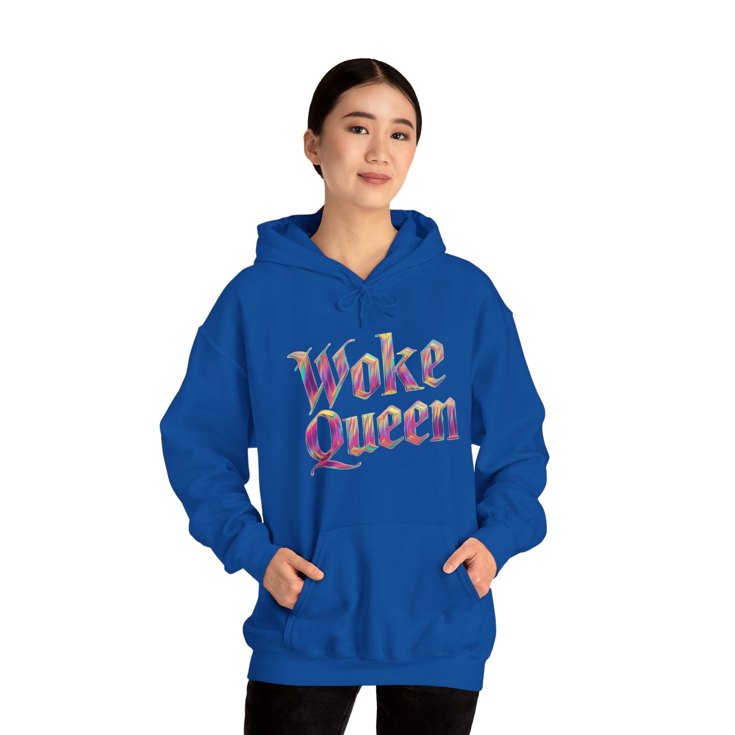 Unisex Woke Queen Gothic Iridescence Hooded Sweatshirt