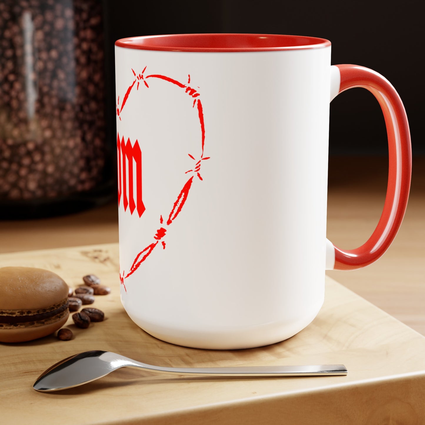 Strong as a Mother Two-Tone Coffee Mugs, 15oz V5
