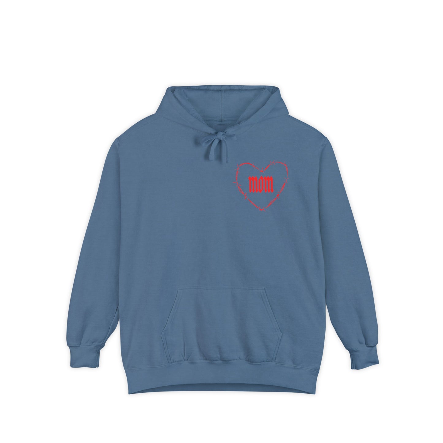 I Heart Mom Unisex Garment-Dyed MotherHoodie