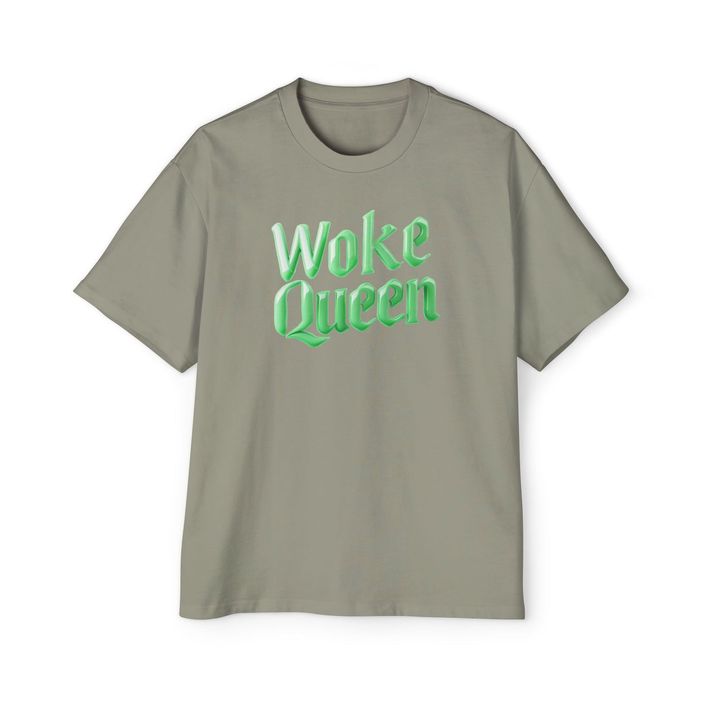 Unisex Heavy Oversized Woke Queen Green Tee