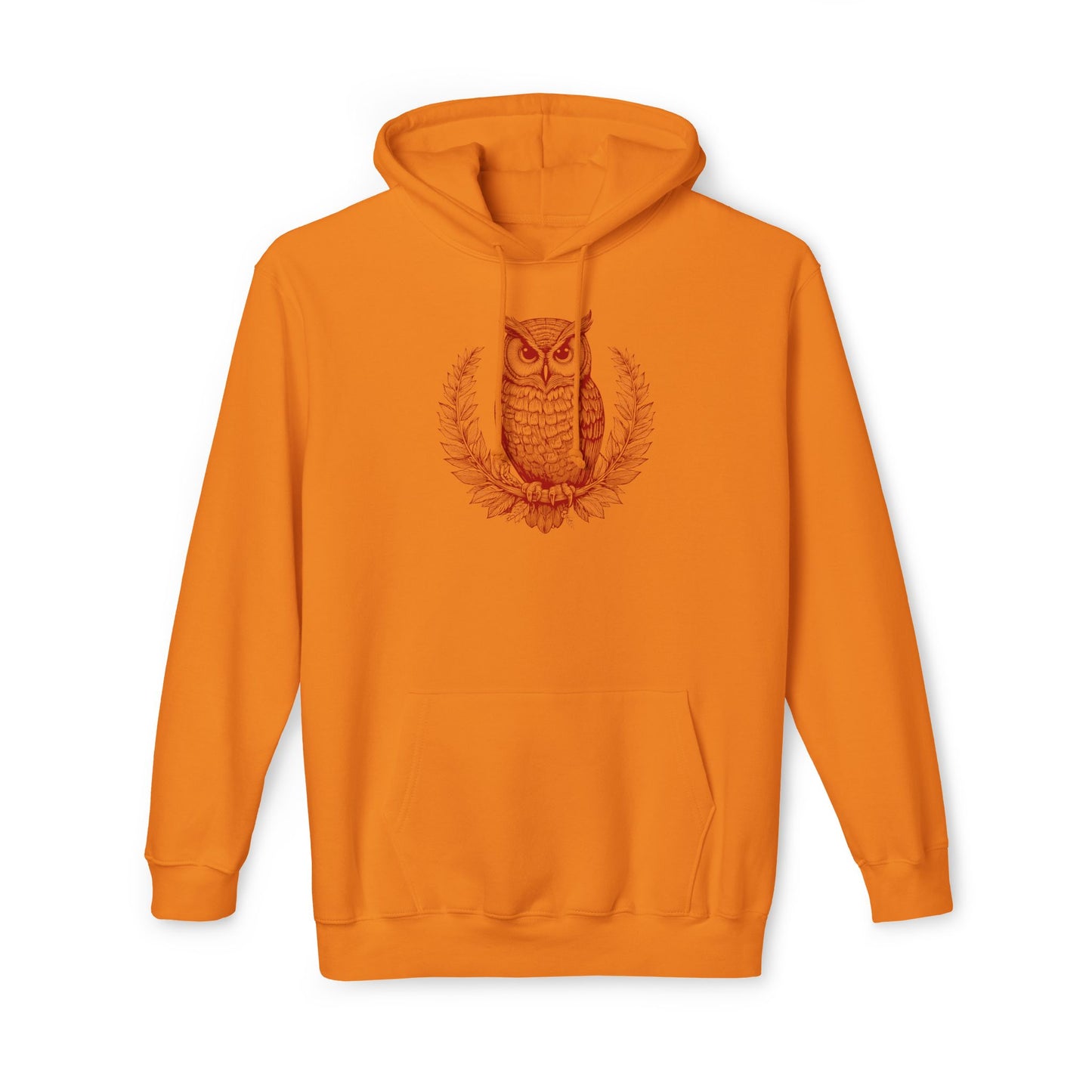 Owl Design Unisex Hooded Sweatshirt - Cozy & Stylish Gift for Nature Lovers