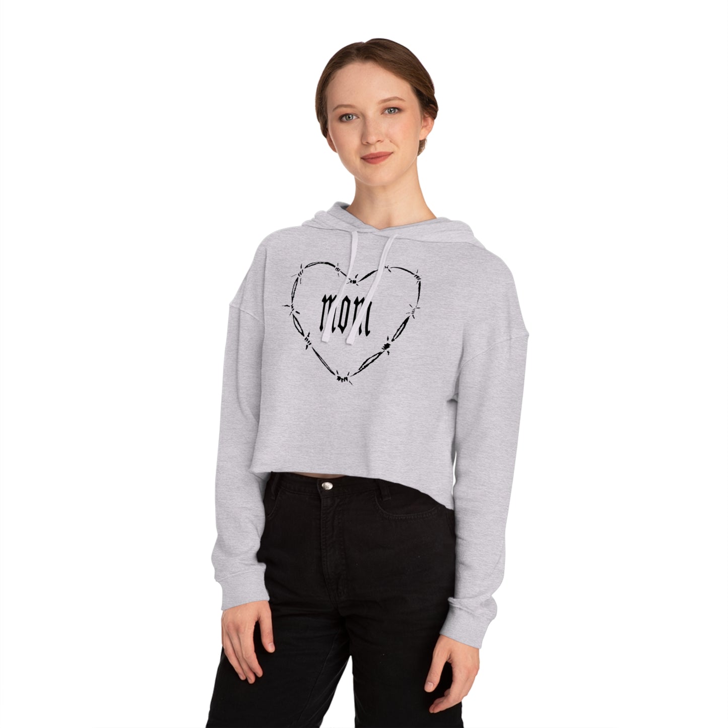 Barbed Heart Women’s Cropped Hooded Sweatshirt