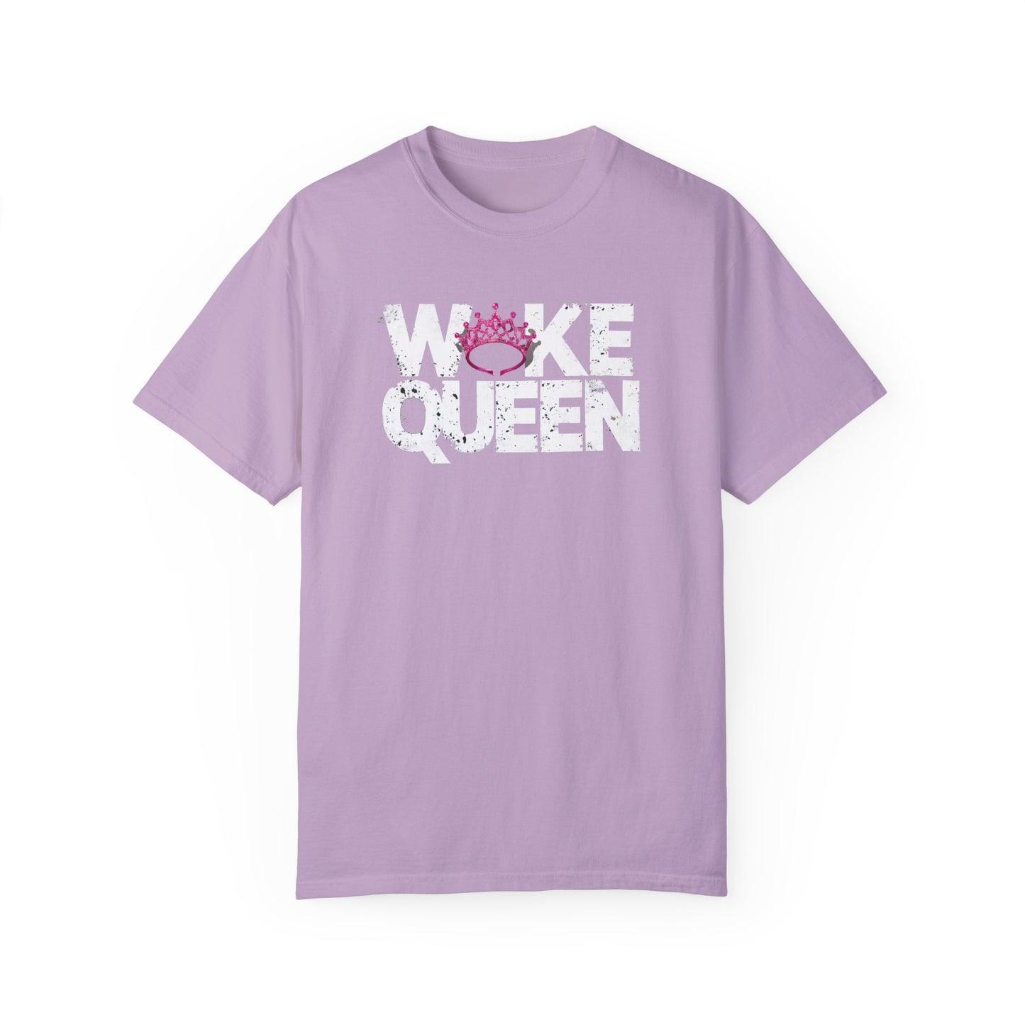 Unisex WOKE QUEEN Tiara Style Garment-Dyed T-shirt