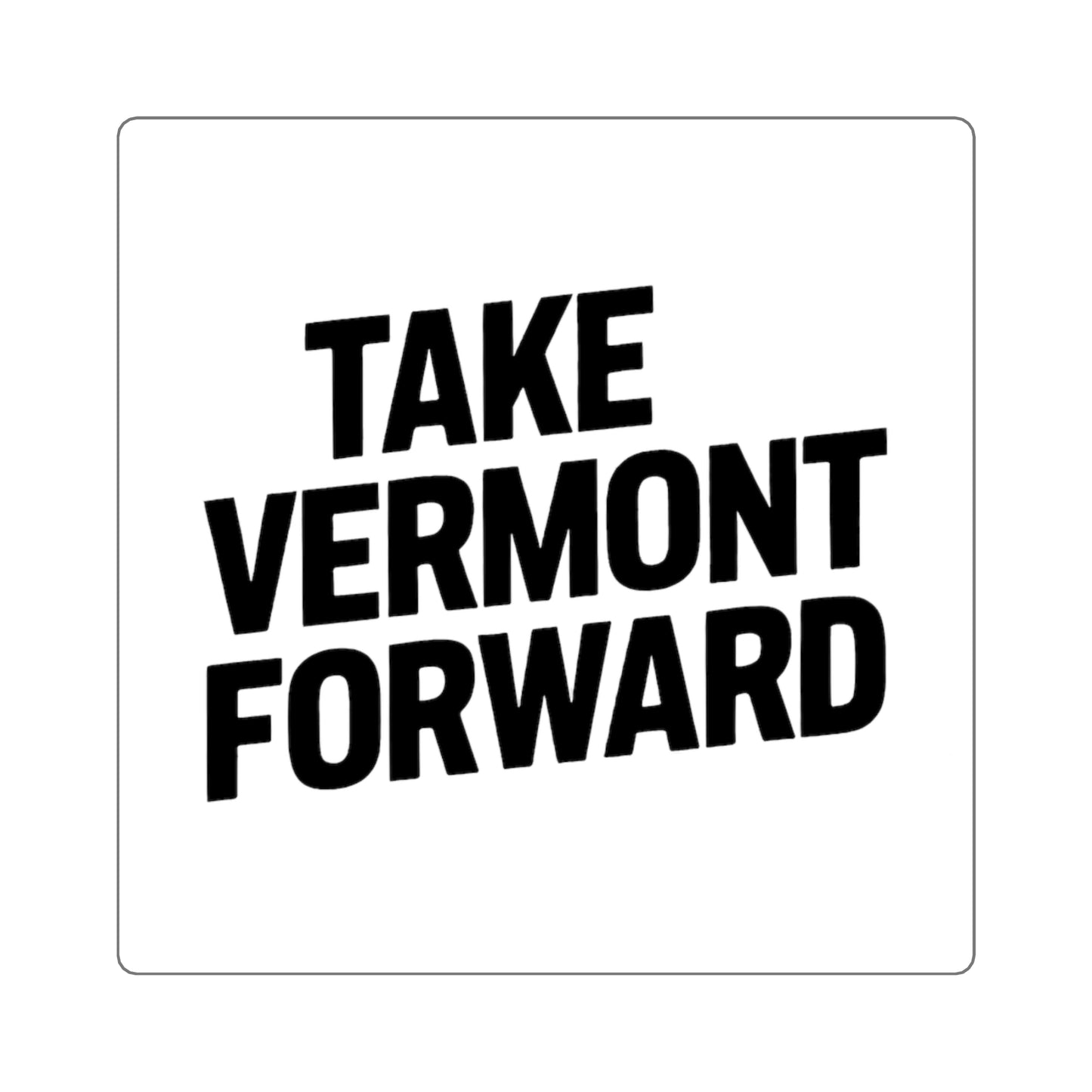 TAKE VERMONT FORWARD Square Stickers
