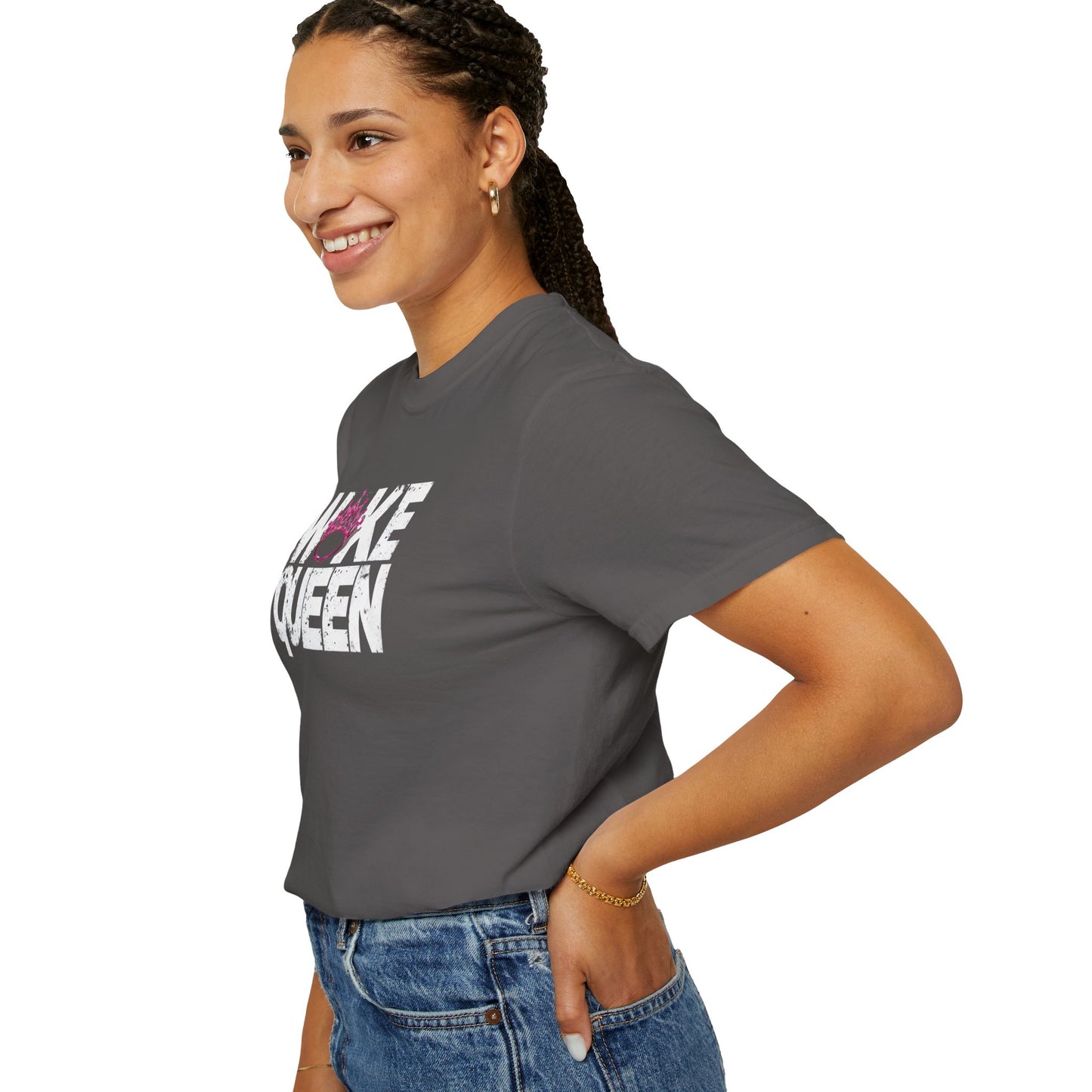 Unisex WOKE QUEEN Tiara Style Garment-Dyed T-shirt