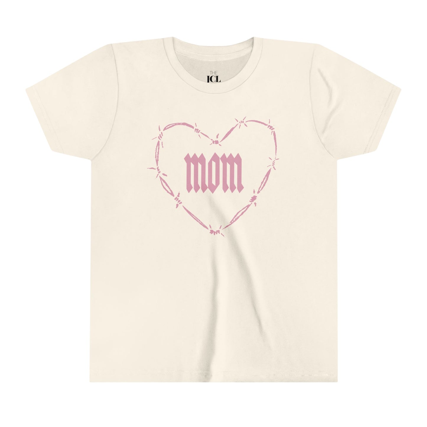 I HEART MOM Youth Short Sleeve Tee