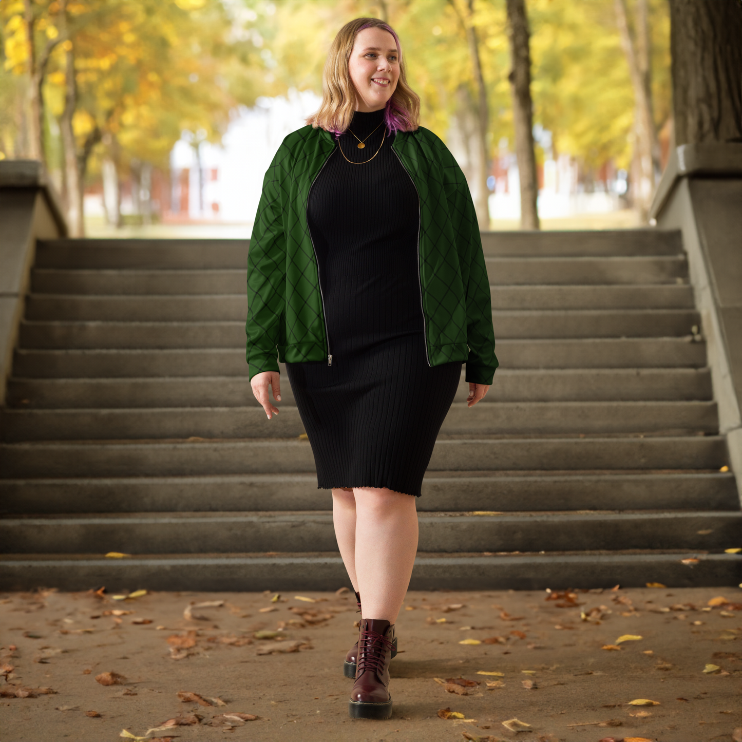 Unisex Bomber Jacket - Atomic Green