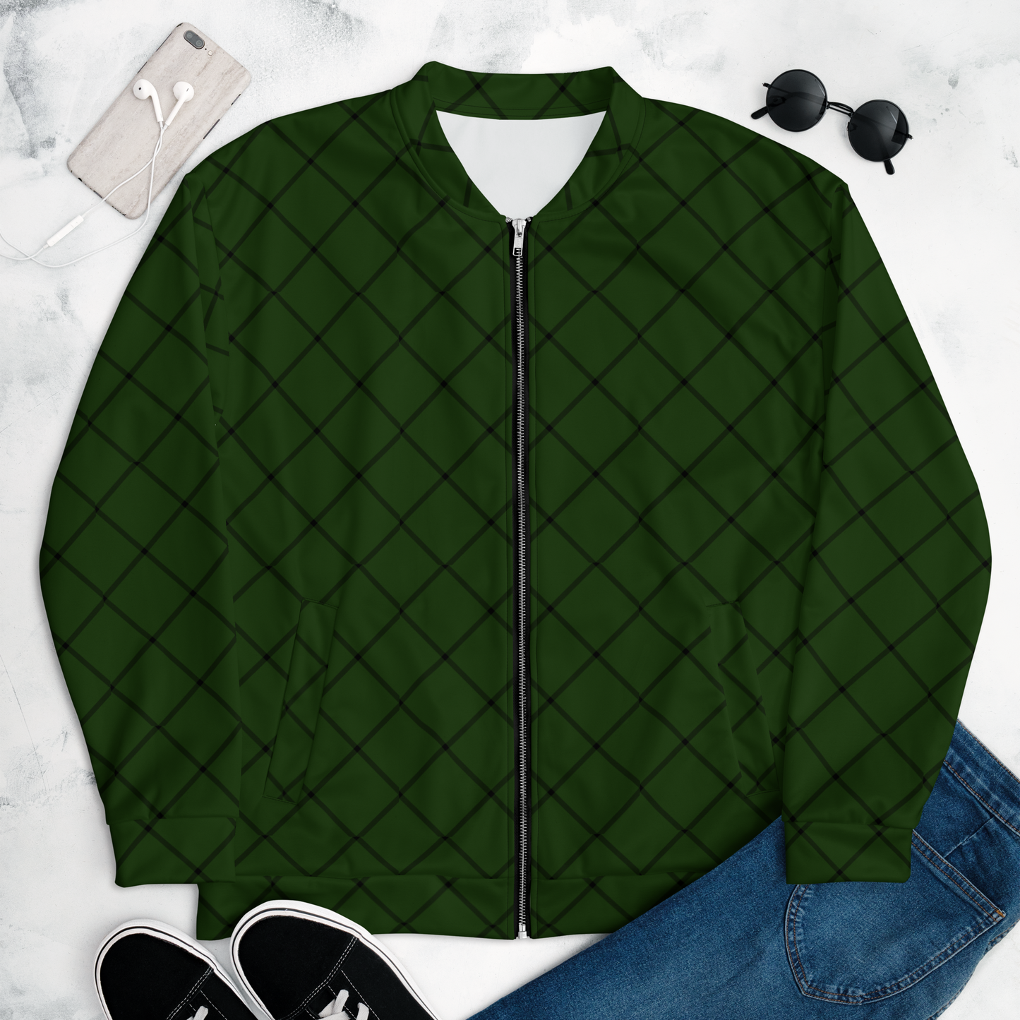 Unisex Bomber Jacket - Atomic Green