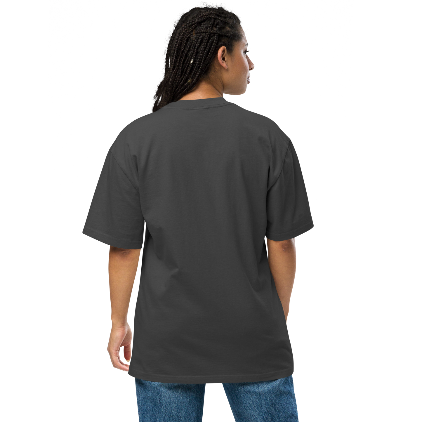 WOKE QUEEN Oversized faded t-shirt