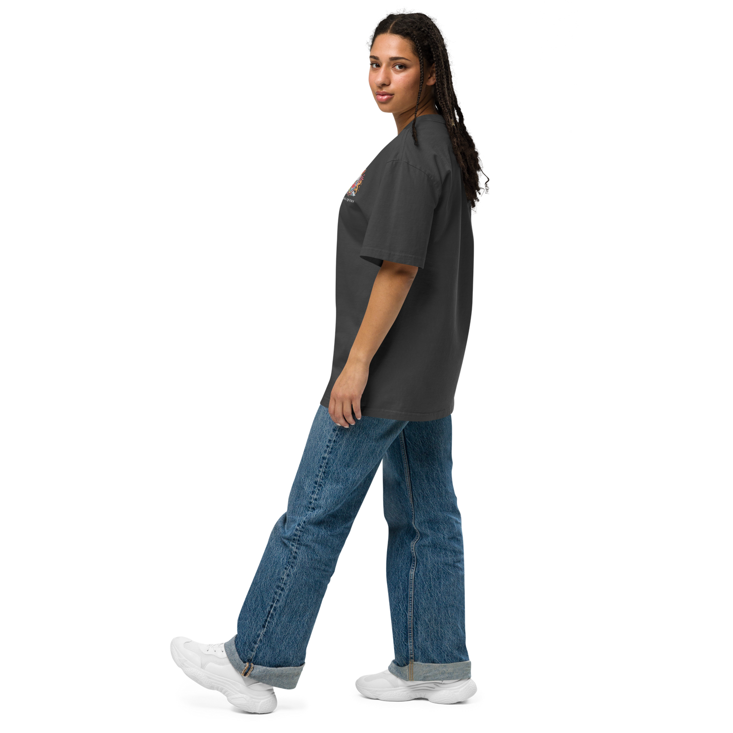 Woke Queen Oversized faded t-shirt
