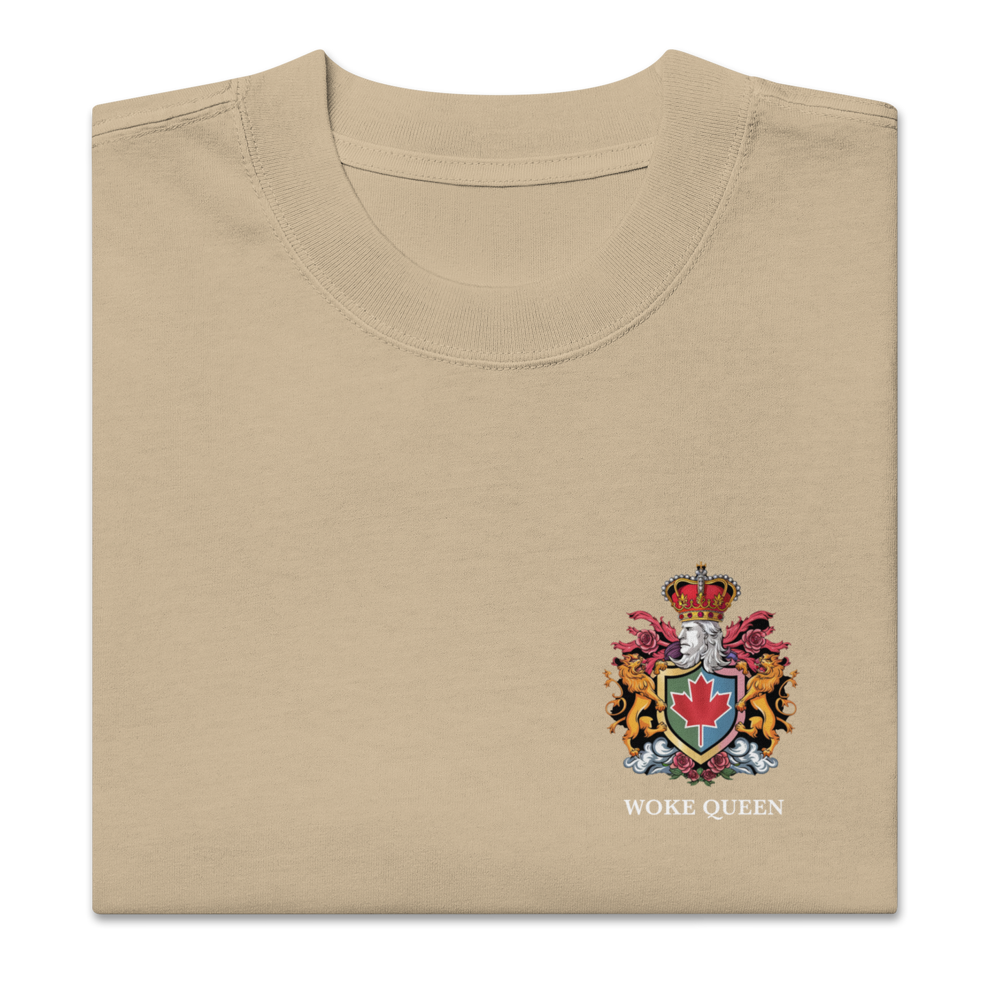 Woke Queen Oversized faded t-shirt