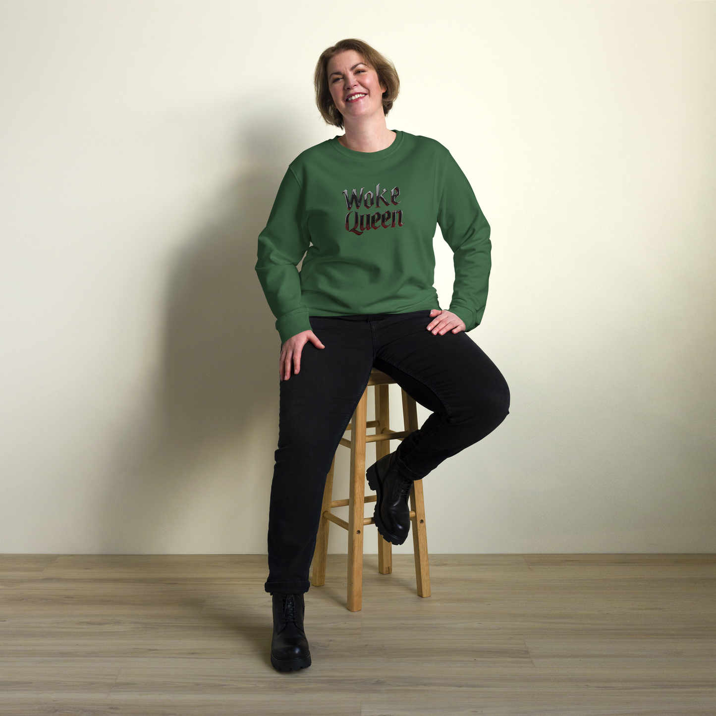 WOKE QUEEN Unisex organic sweatshirt