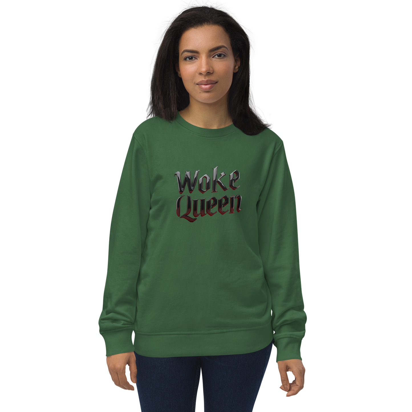 WOKE QUEEN Unisex organic sweatshirt