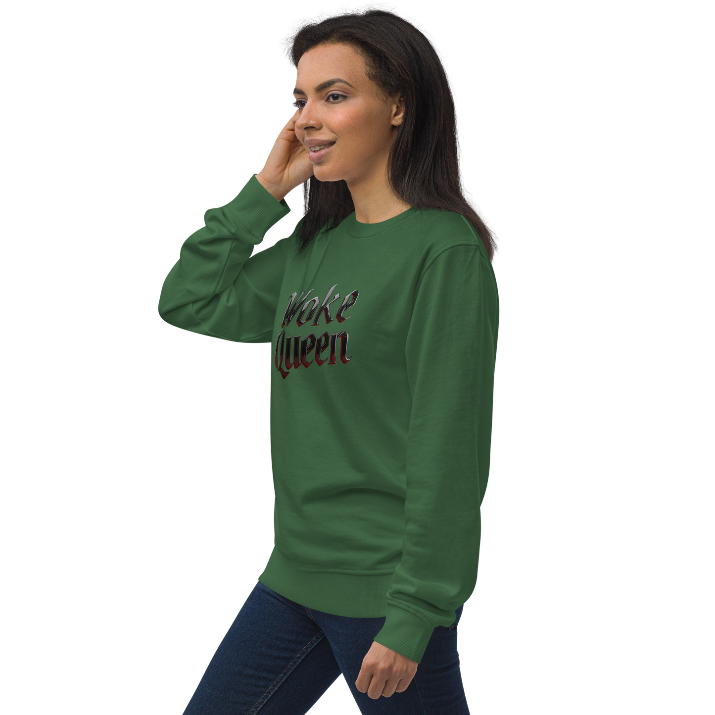 WOKE QUEEN Unisex organic sweatshirt