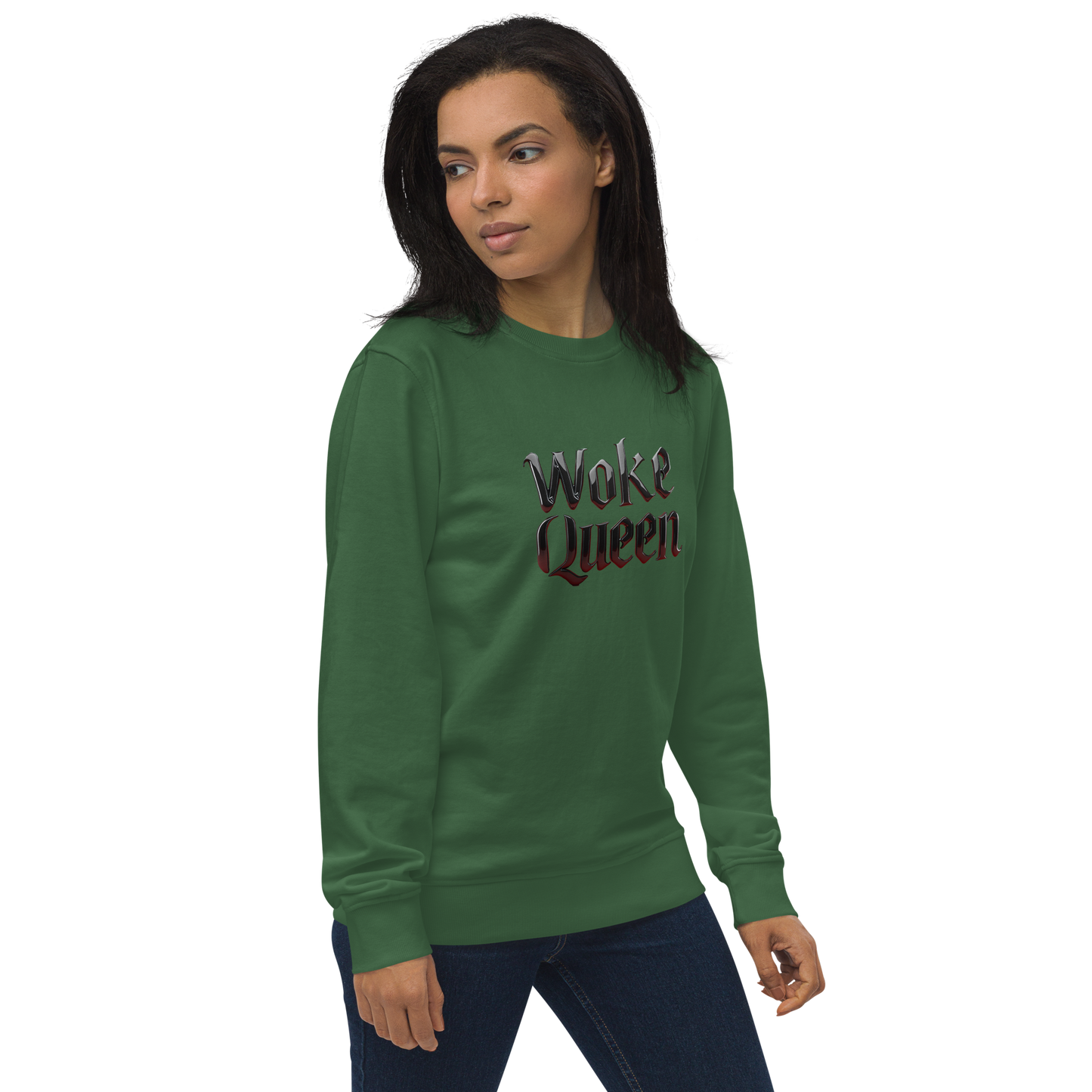 WOKE QUEEN Unisex organic sweatshirt
