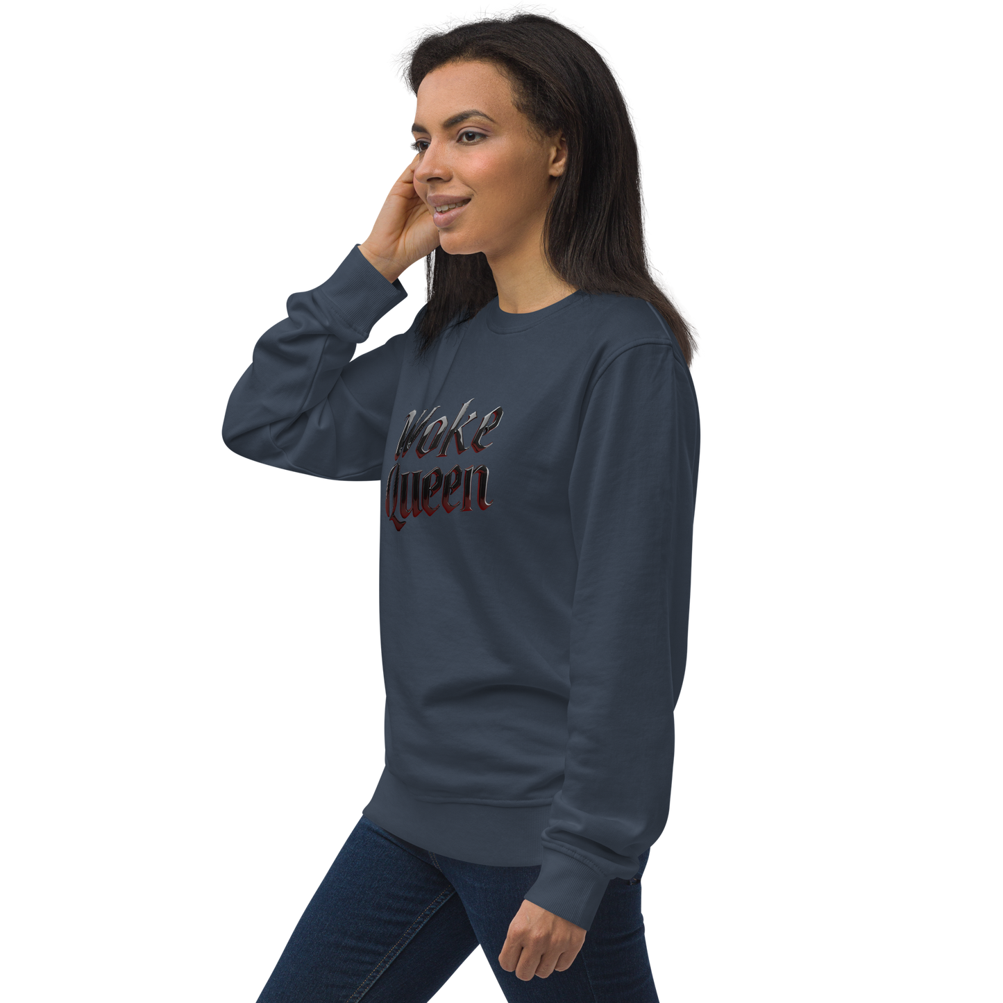 WOKE QUEEN Unisex organic sweatshirt
