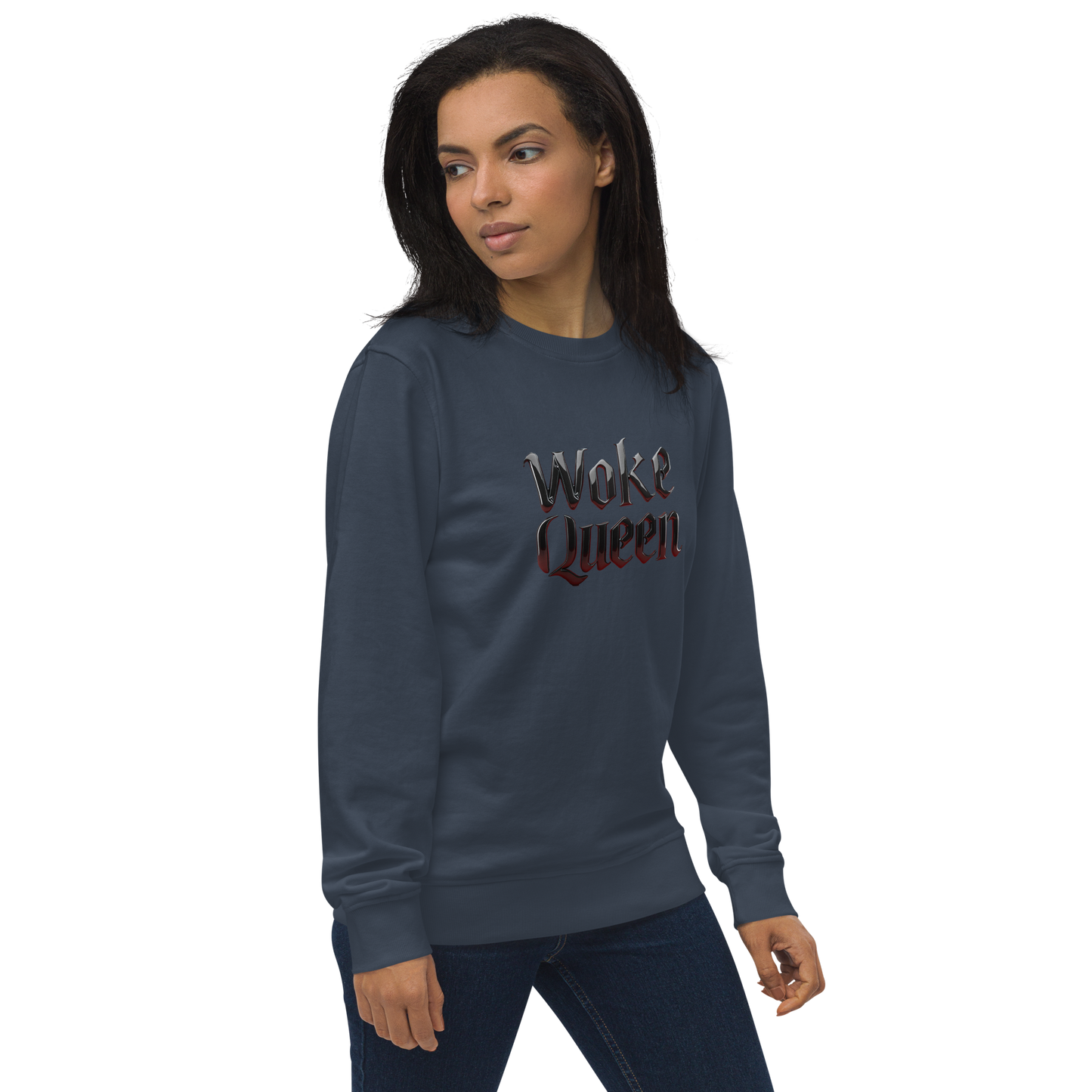 WOKE QUEEN Unisex organic sweatshirt