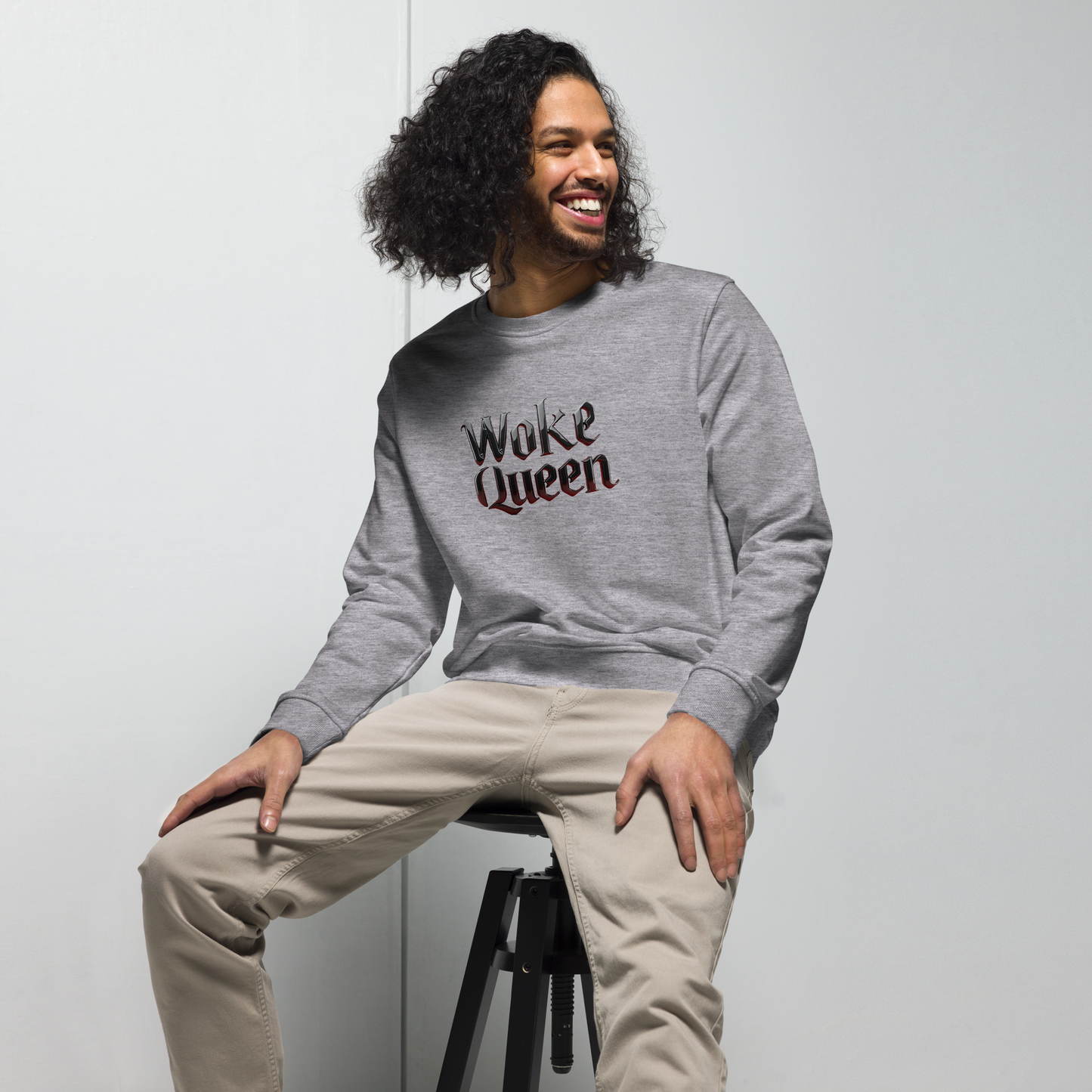 WOKE QUEEN Unisex organic sweatshirt