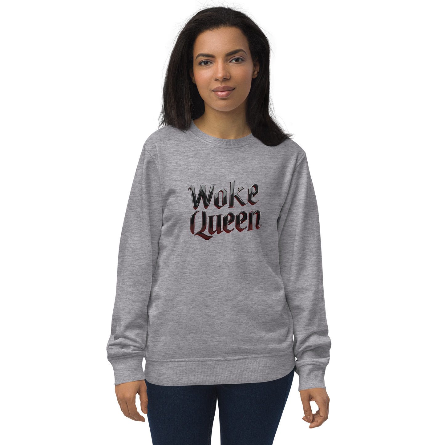 WOKE QUEEN Unisex organic sweatshirt