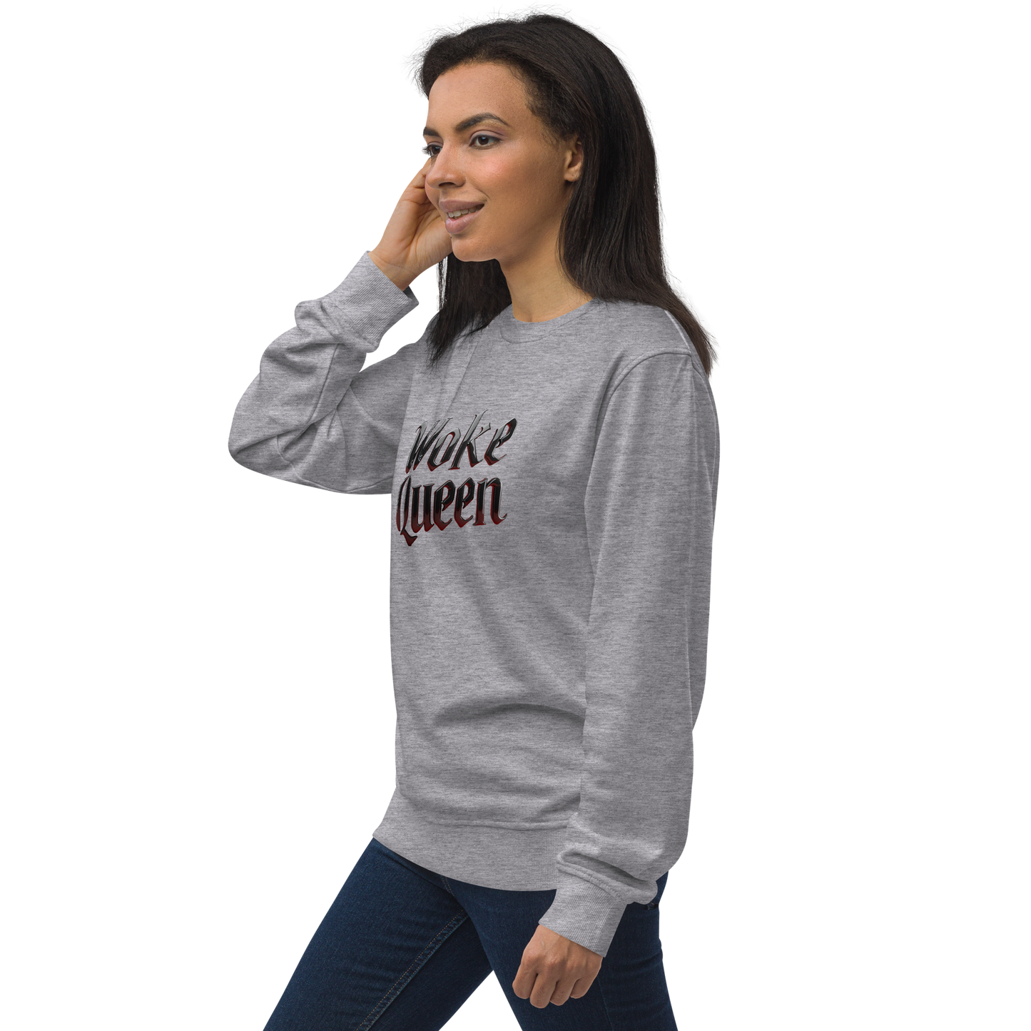 WOKE QUEEN Unisex organic sweatshirt