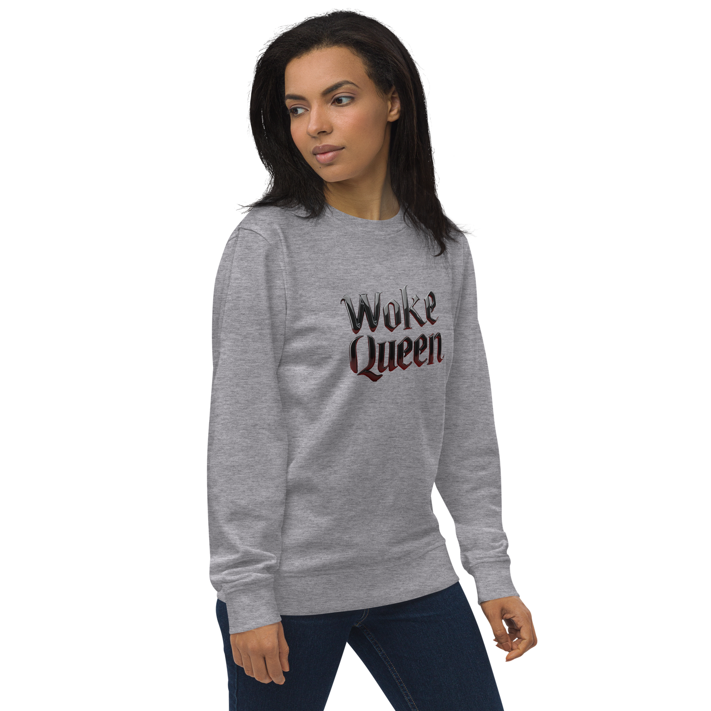 WOKE QUEEN Unisex organic sweatshirt