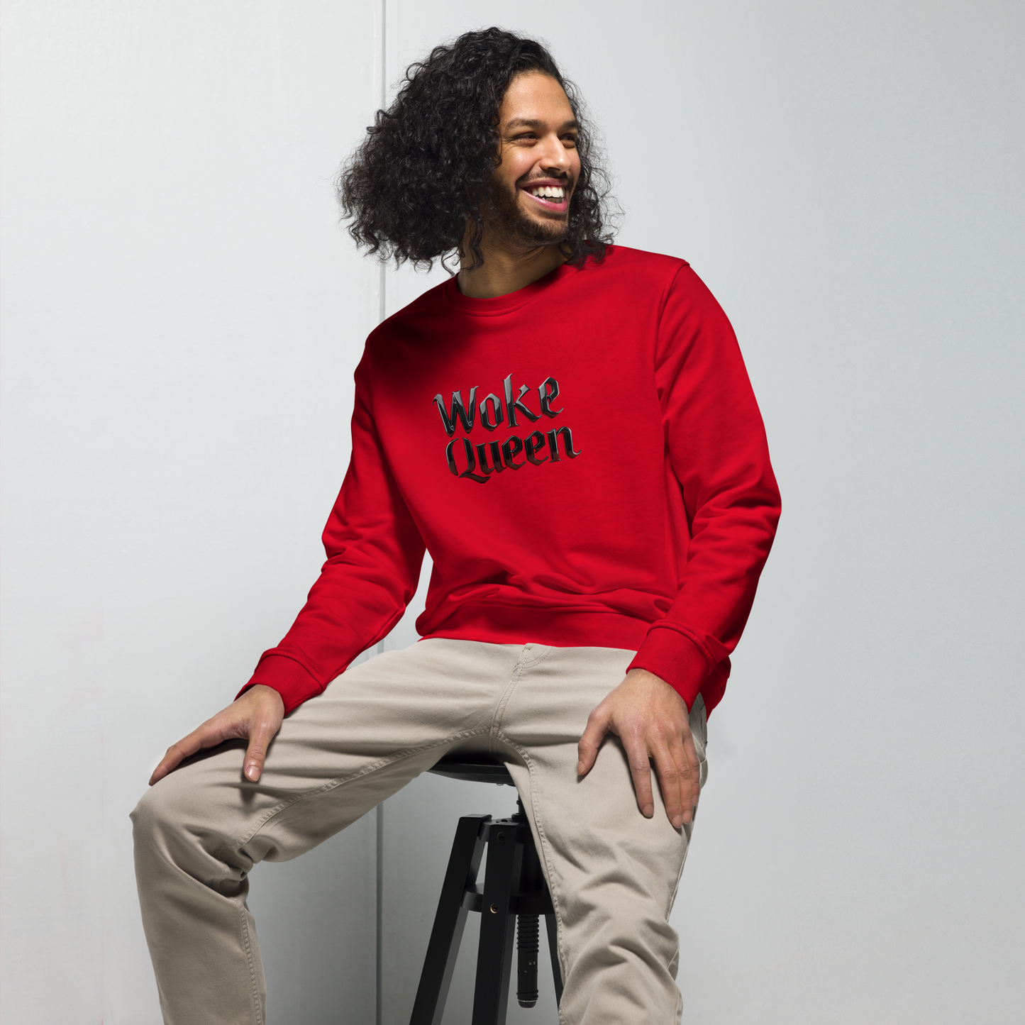 WOKE QUEEN Unisex organic sweatshirt