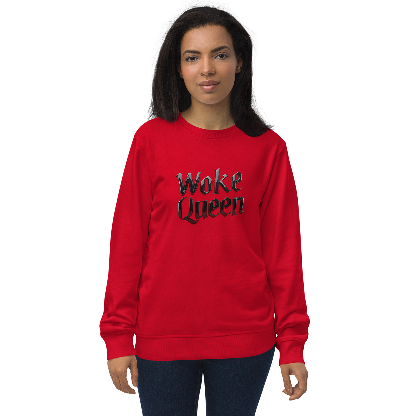 WOKE QUEEN Unisex organic sweatshirt