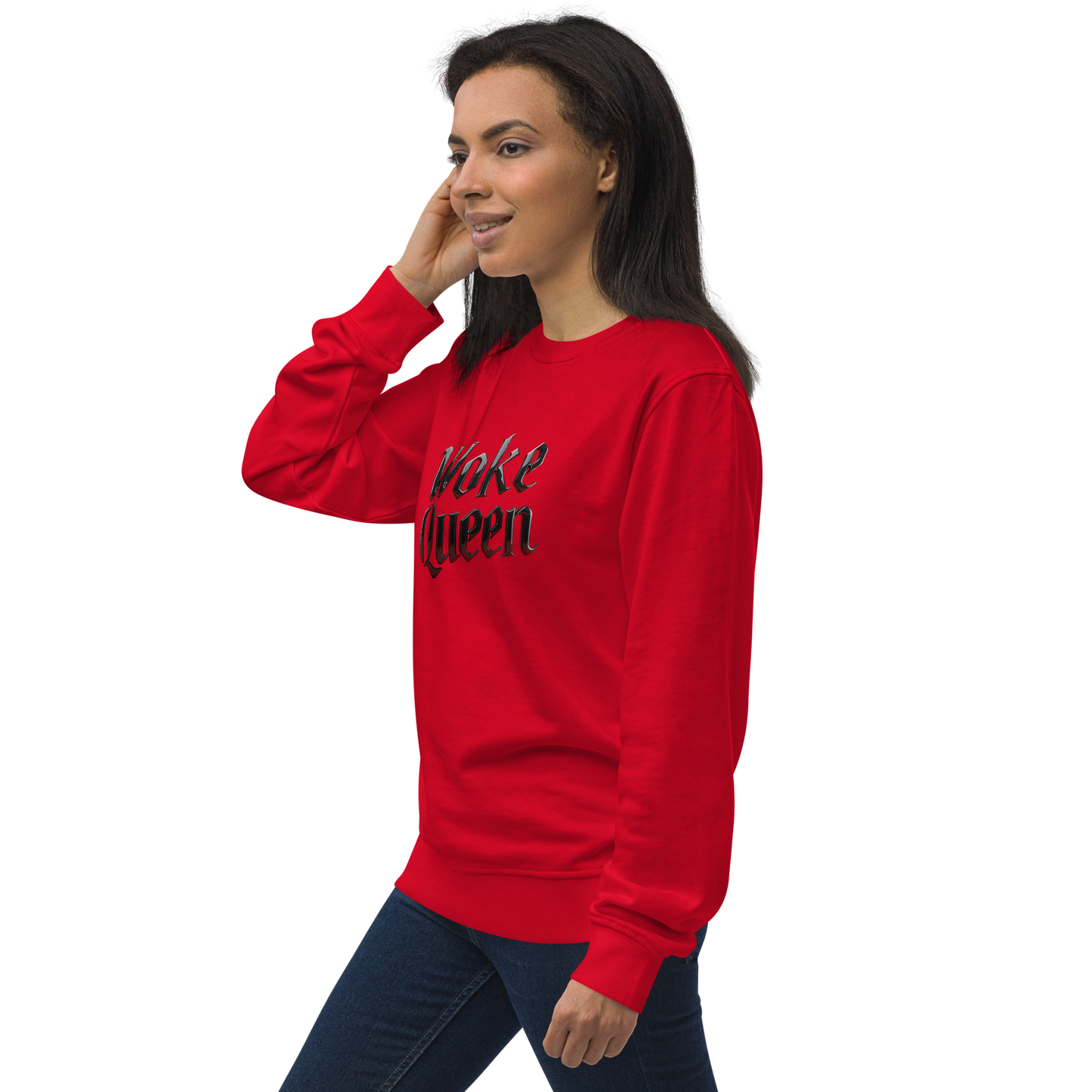 WOKE QUEEN Unisex organic sweatshirt